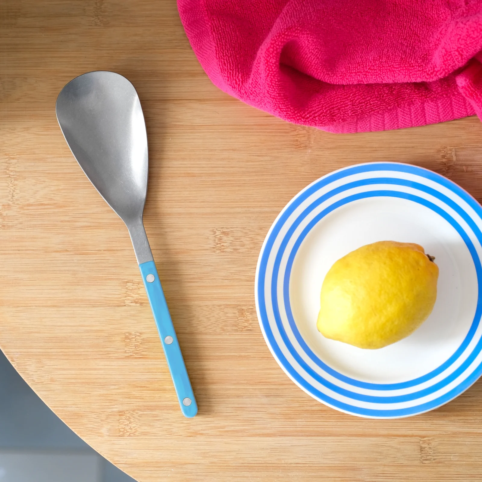 Bistrot Vintage Solid, Pastel blue - Rice spoon - Image 2
