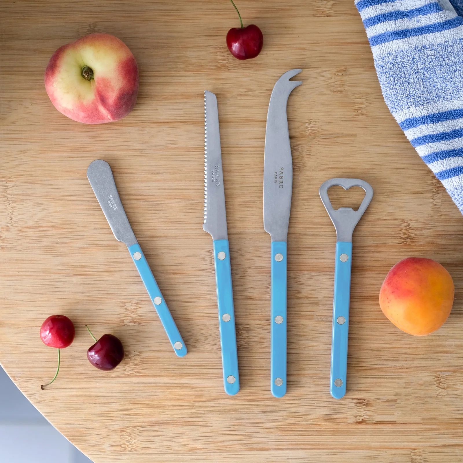 Bistrot Vintage Solid, Pastel blue - Bistrot aperitif set - Image 2