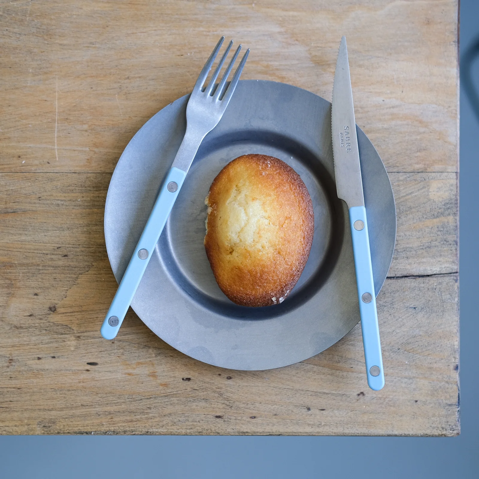 Bistrot Vintage Solid, Pastel blue - Dessert knife - Image 2
