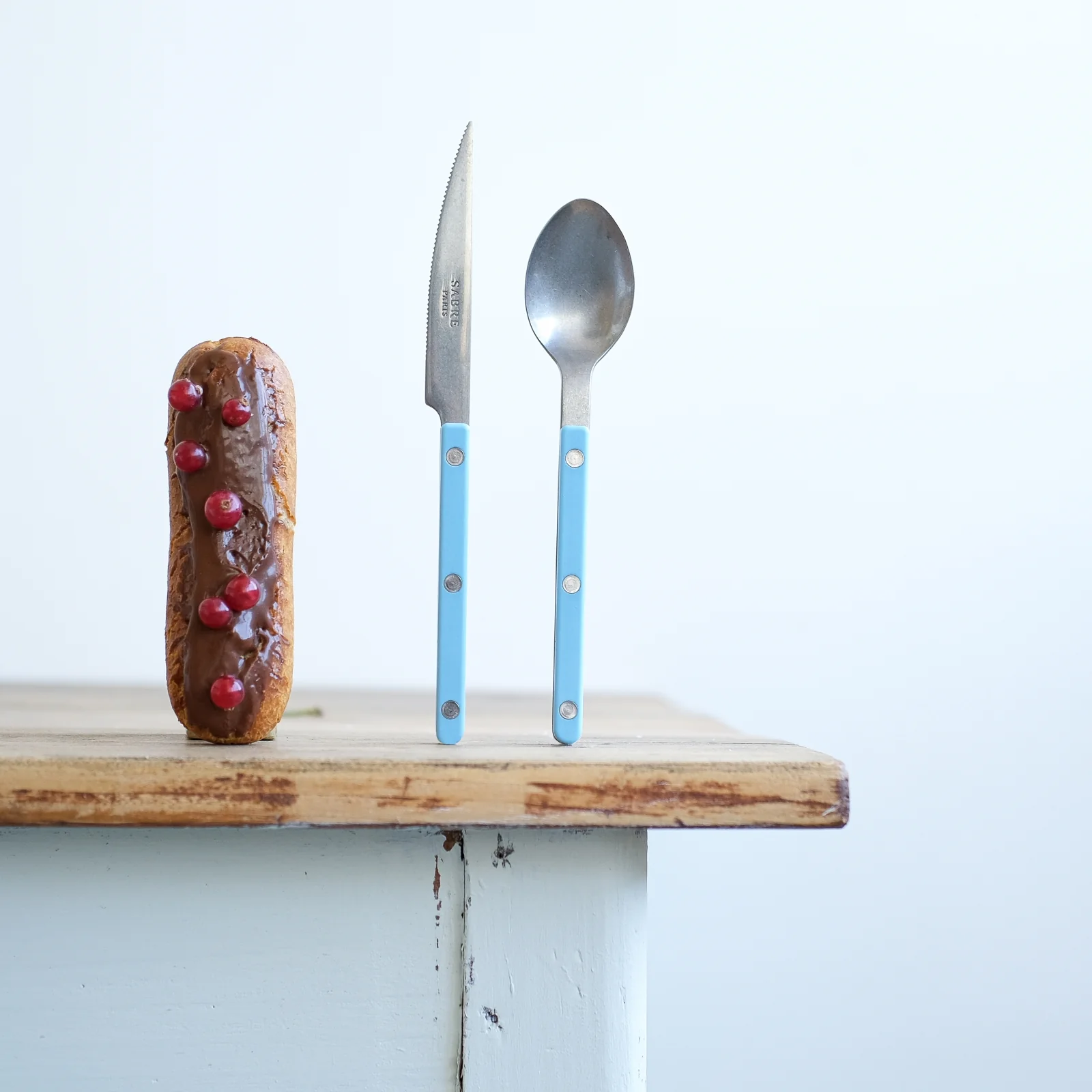 Bistrot Vintage Solid, Pastel blue - Dessert knife - Image 3