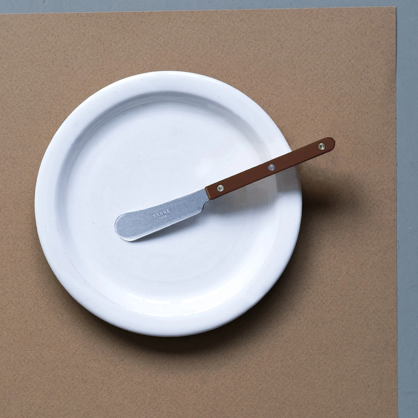 Bistrot Vintage Solid, Chocolate - Butter spreader - Image 2
