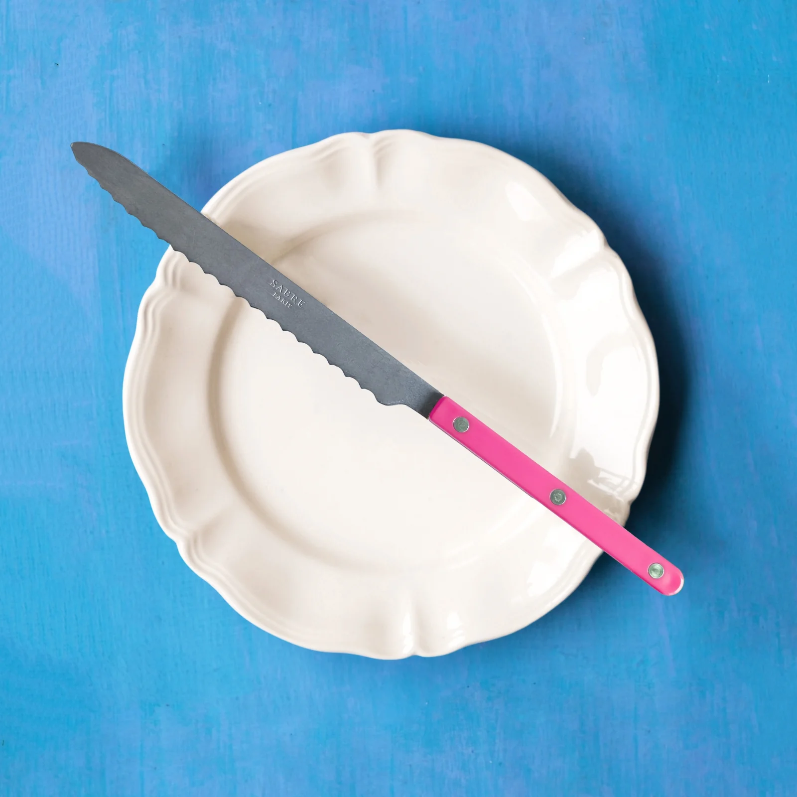 Bistrot Vintage Solid, Raspberry - Bread knife - Image 2