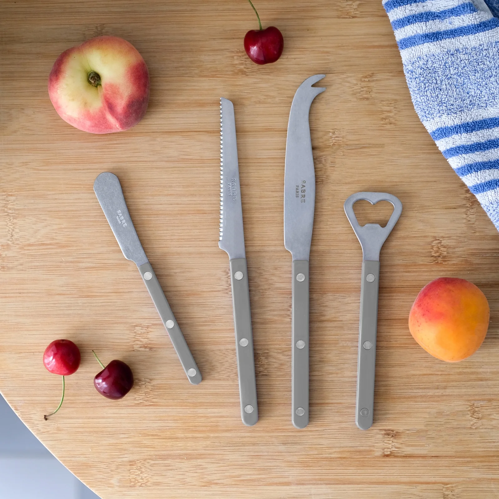 Bistrot Vintage Solid, Grey - Bistrot aperitif set - Image 2