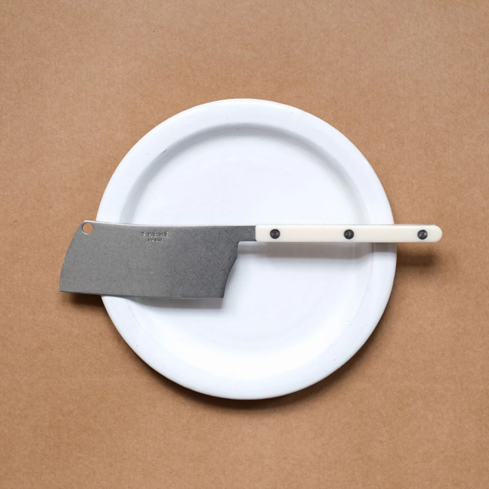 Bistrot Vintage Solid, Ivory - Cheese cleaver - Image 2
