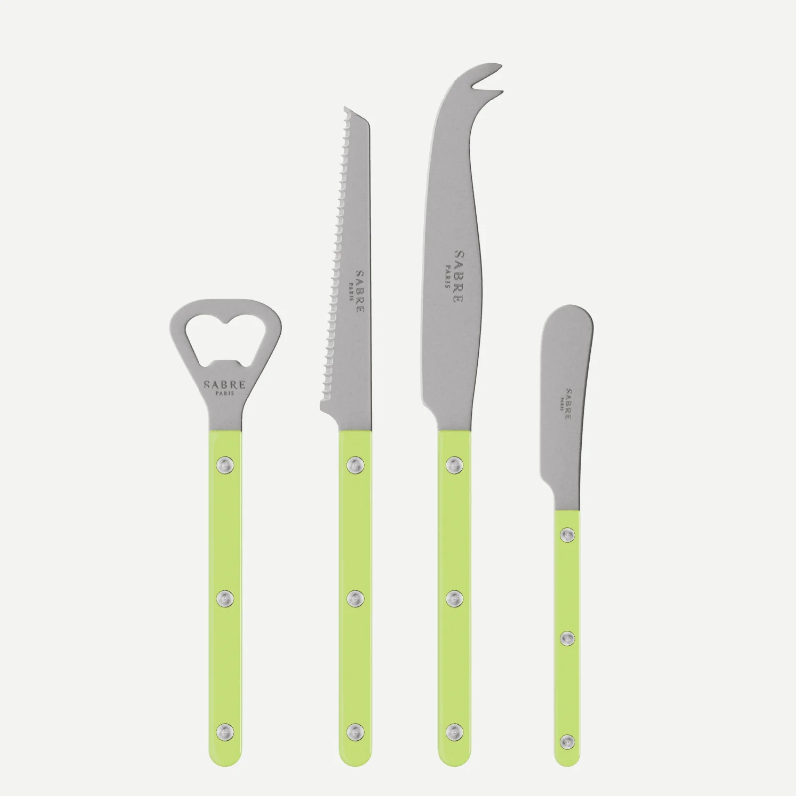 Bistrot Vintage Solid, Lime - Bistrot aperitif set