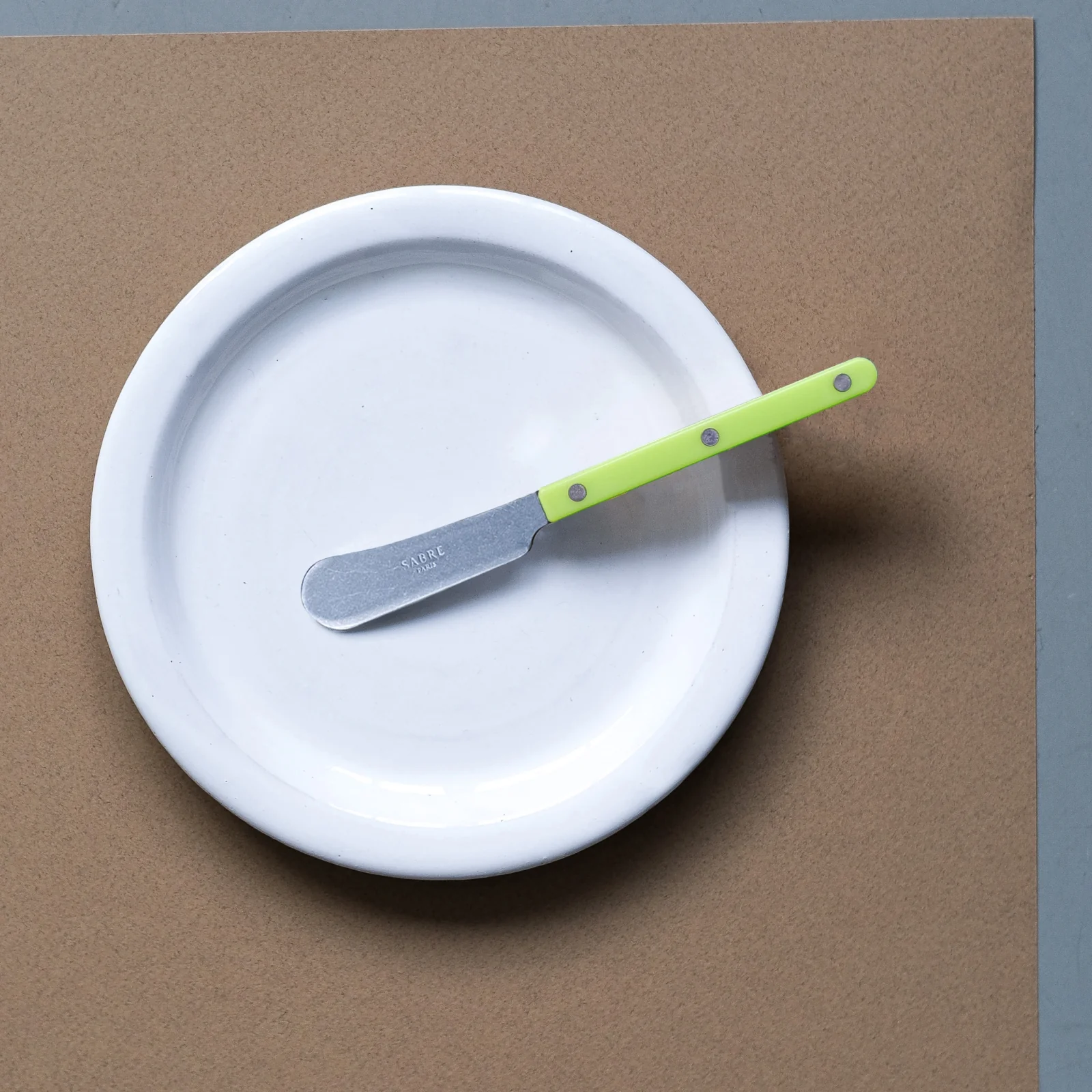 Bistrot Vintage Solid, Lime - Butter spreader - Image 2