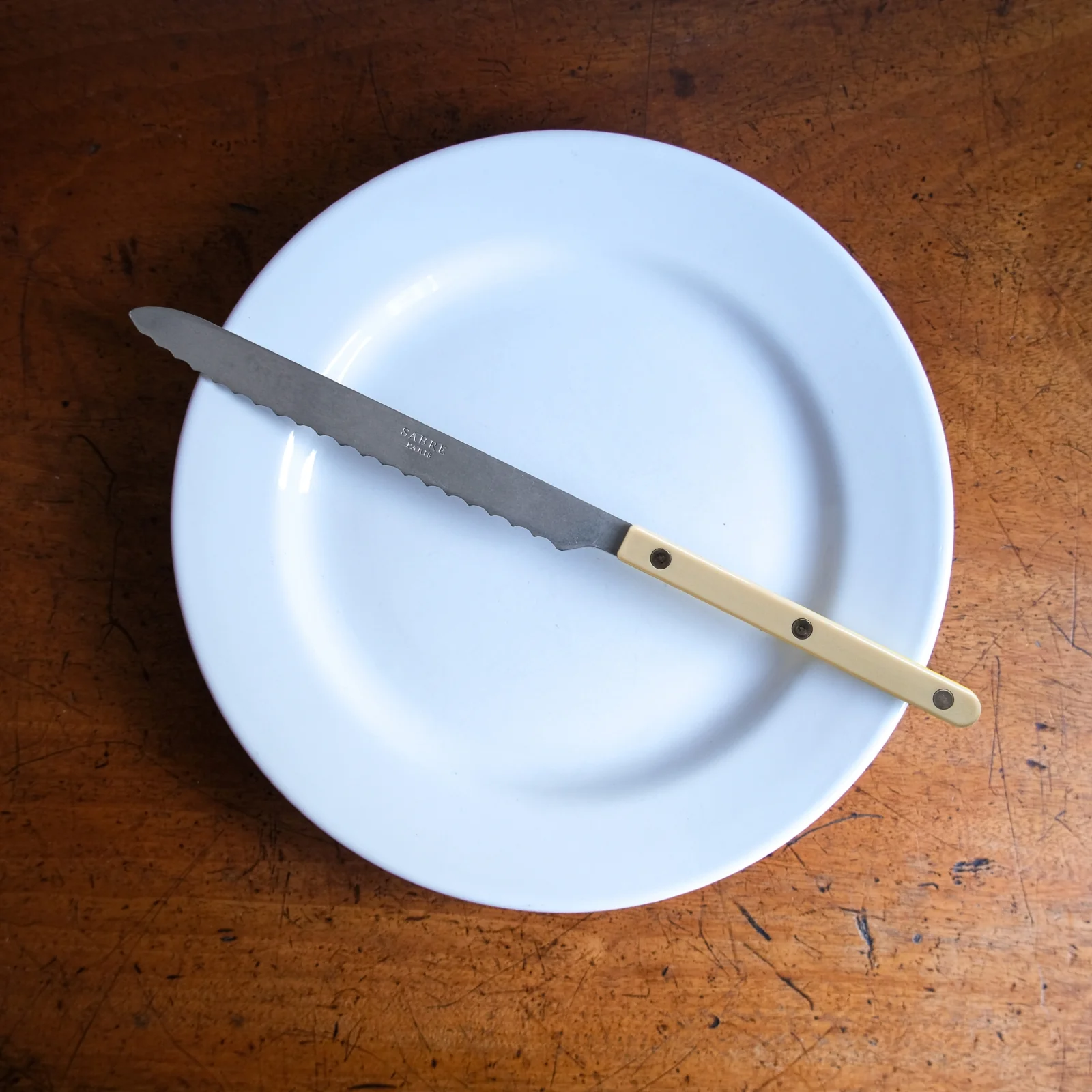 Bistrot Vintage Solid, Light kaki - Bread knife - Image 2