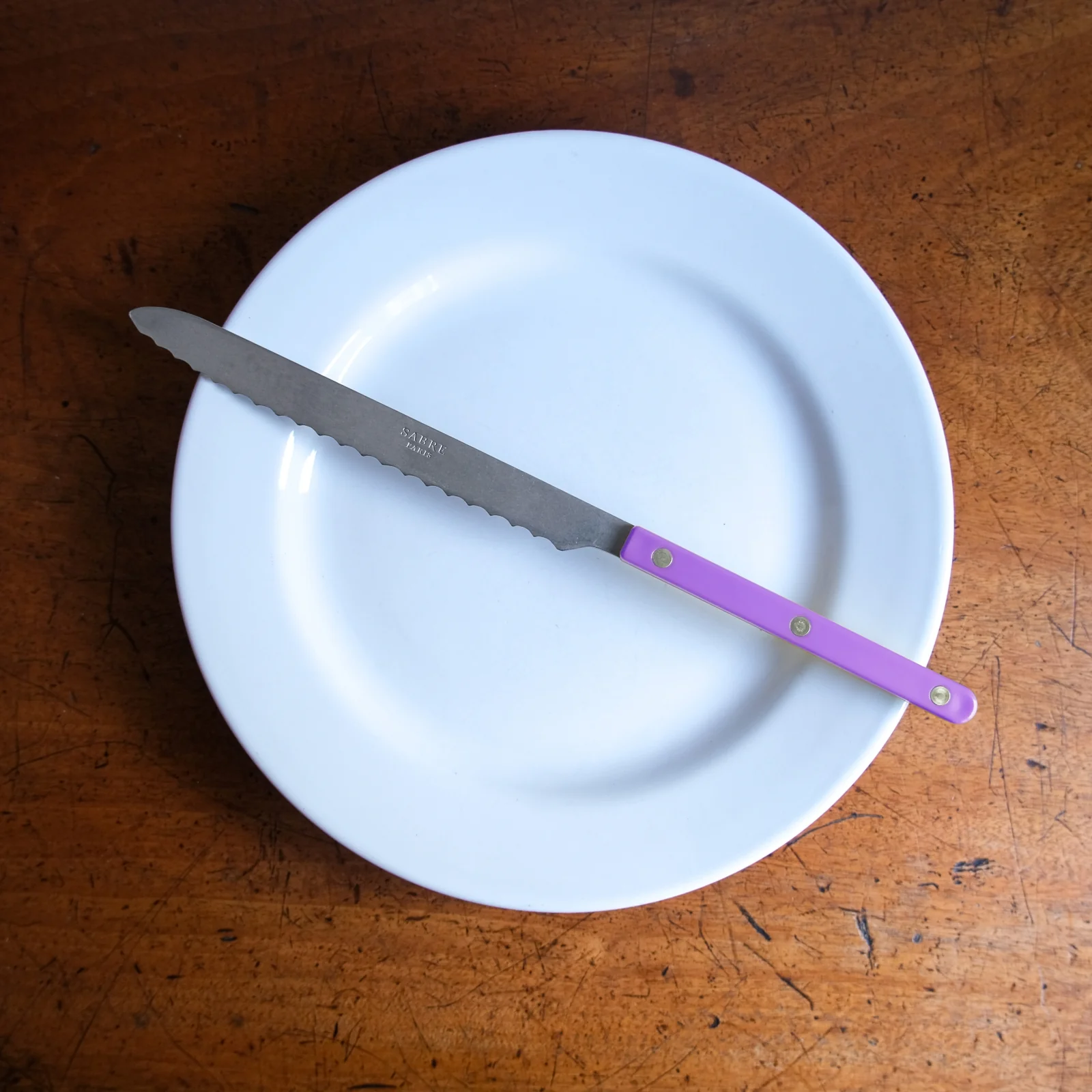 Bistrot Vintage Solid, Purple - Bread knife - Image 2