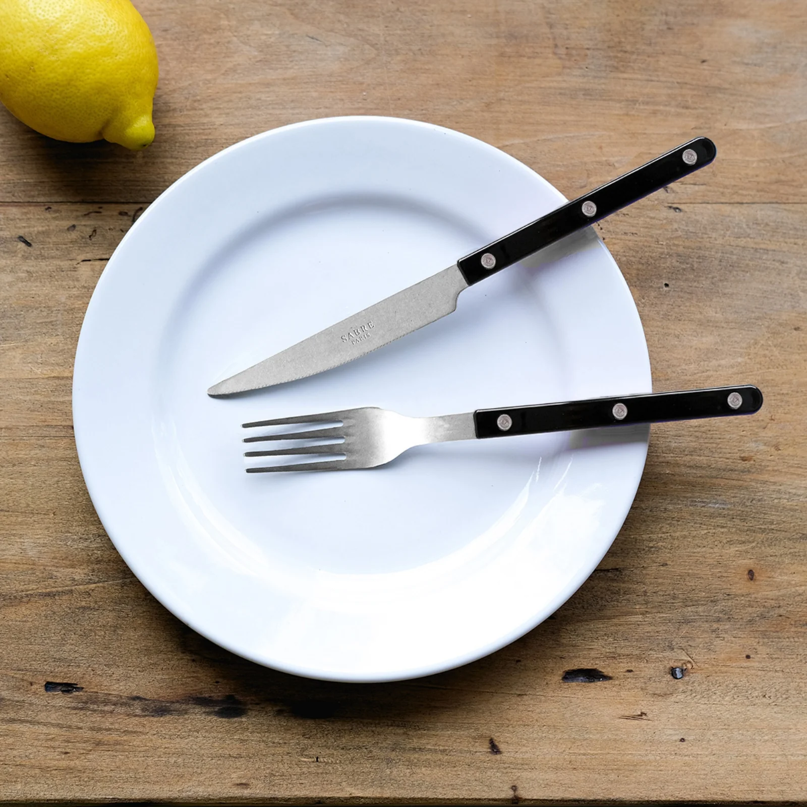 Bistrot Vintage Solid, Black - Box of 4 pieces cutlery set - Image 2