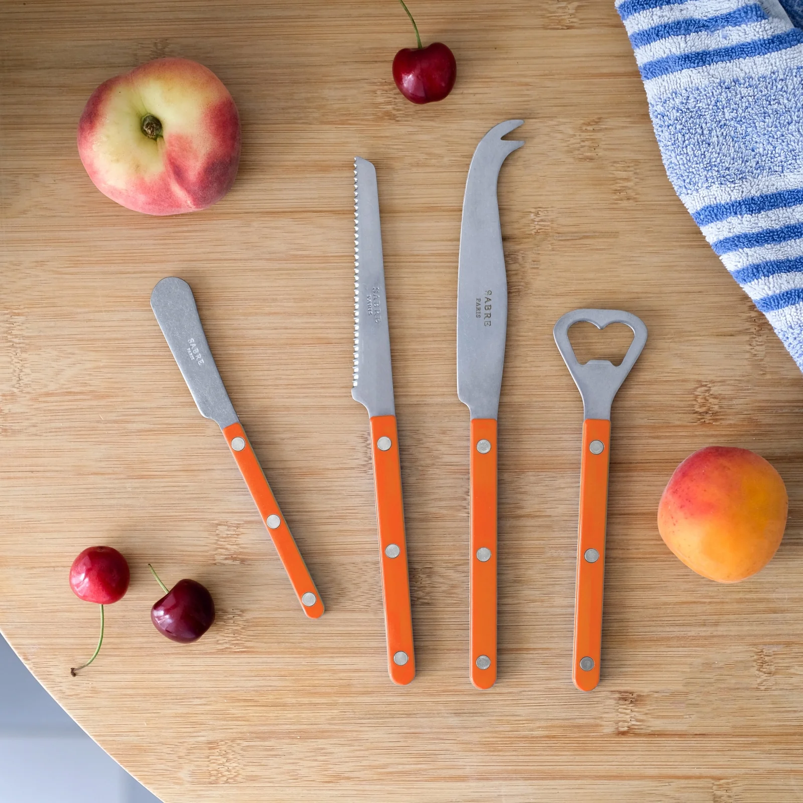 Bistrot Vintage Solid, Orange - Bistrot aperitif set - Image 2