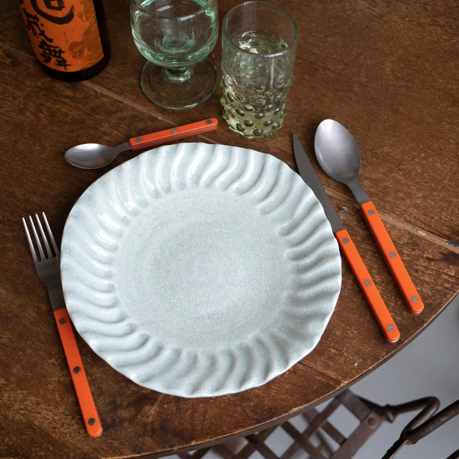Bistrot Vintage Solid, Orange - 24 pieces cutlery set - Image 2