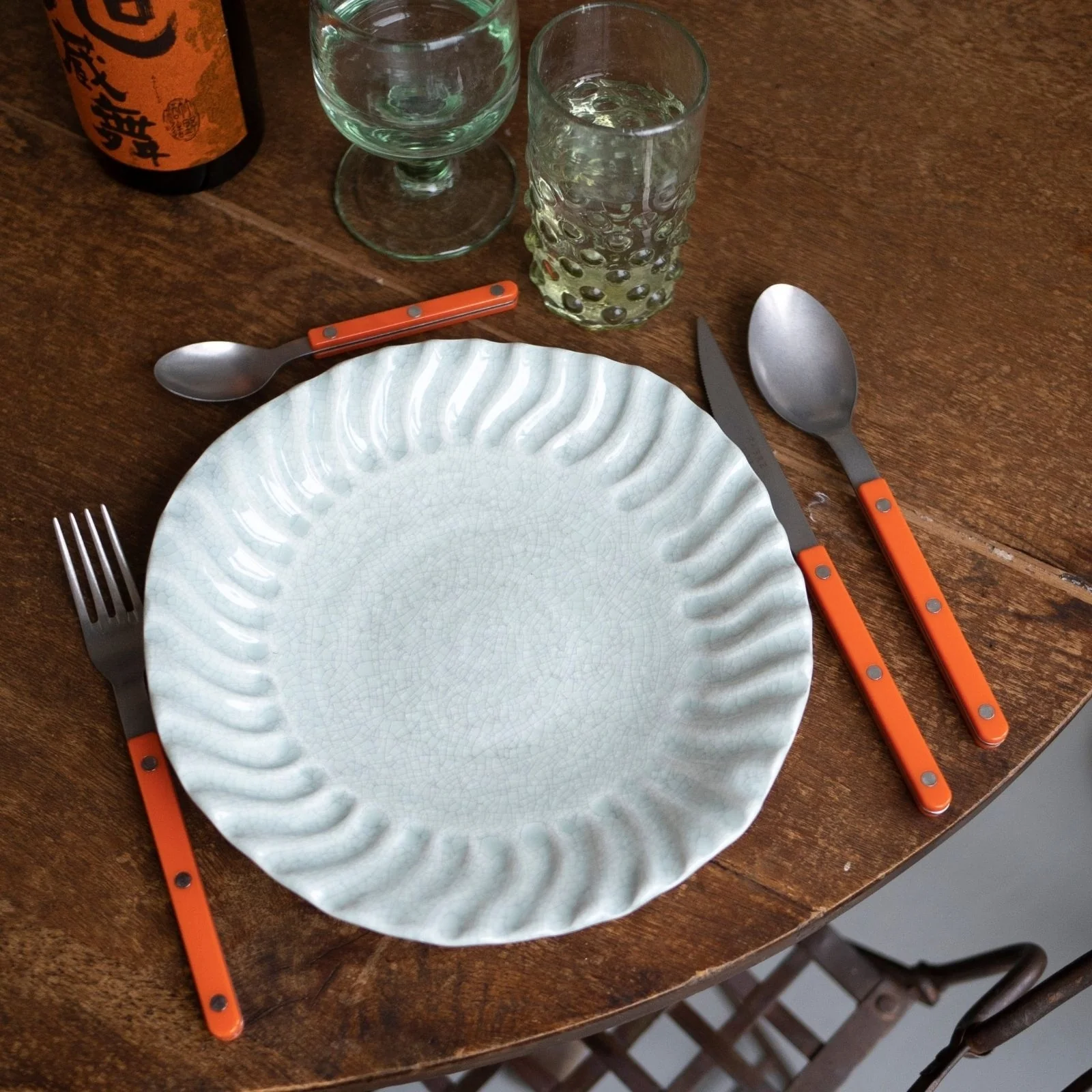 Bistrot Vintage Solid, Orange - 48 pieces cutlery set - Image 2