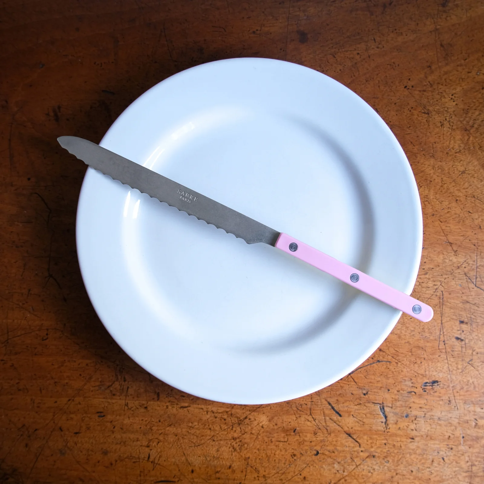 Bistrot Vintage Solid, Pink - Bread knife - Image 2