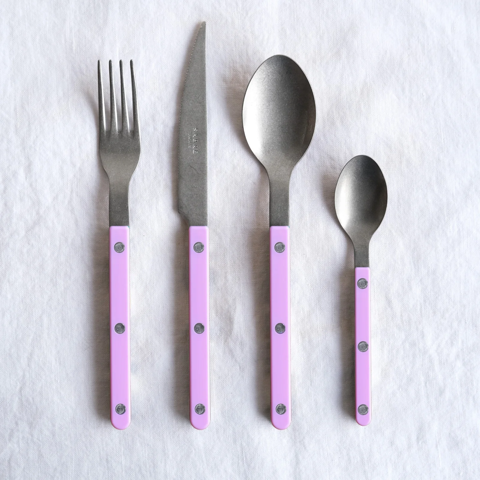 Bistrot Vintage Solid, Pink - Teaspoon - Image 3