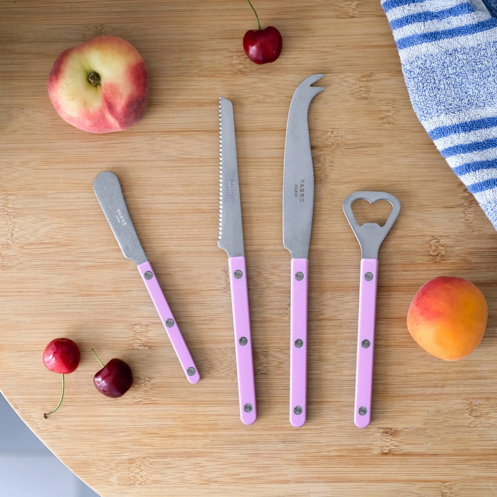 Bistrot Vintage Solid, Pink - Bistrot aperitif set - Image 2