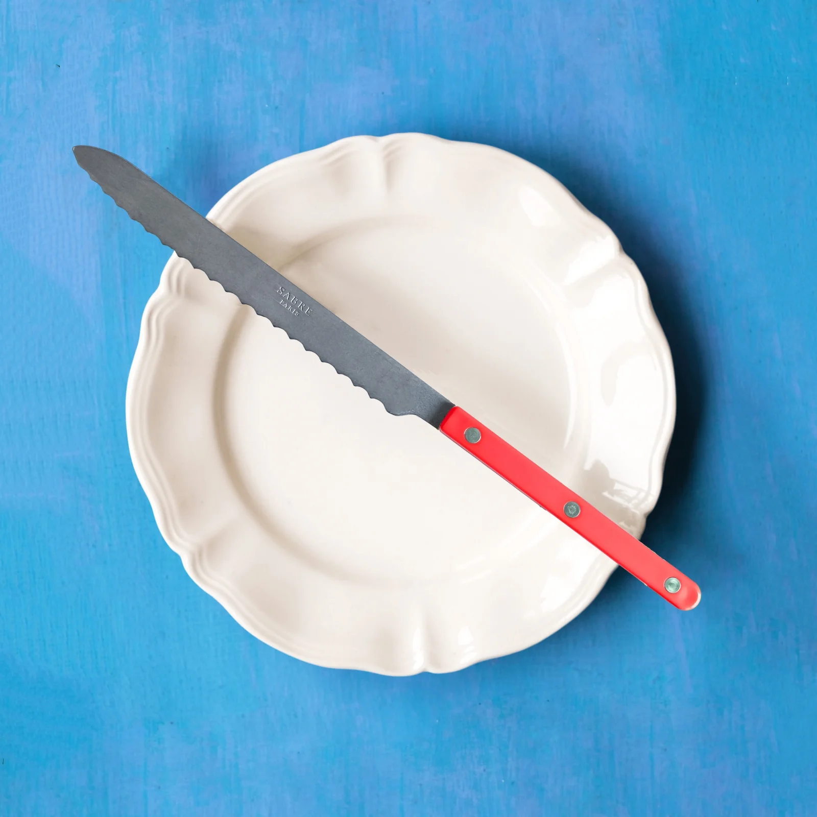 Bistrot Vintage Solid, Red - Bread knife - Image 2