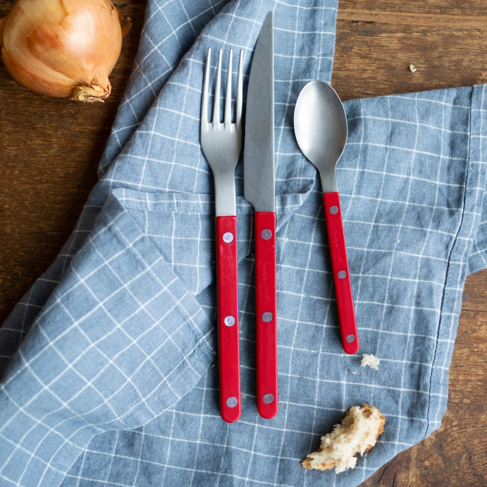 Bistrot Vintage Solid, Red - Teaspoon - Image 2