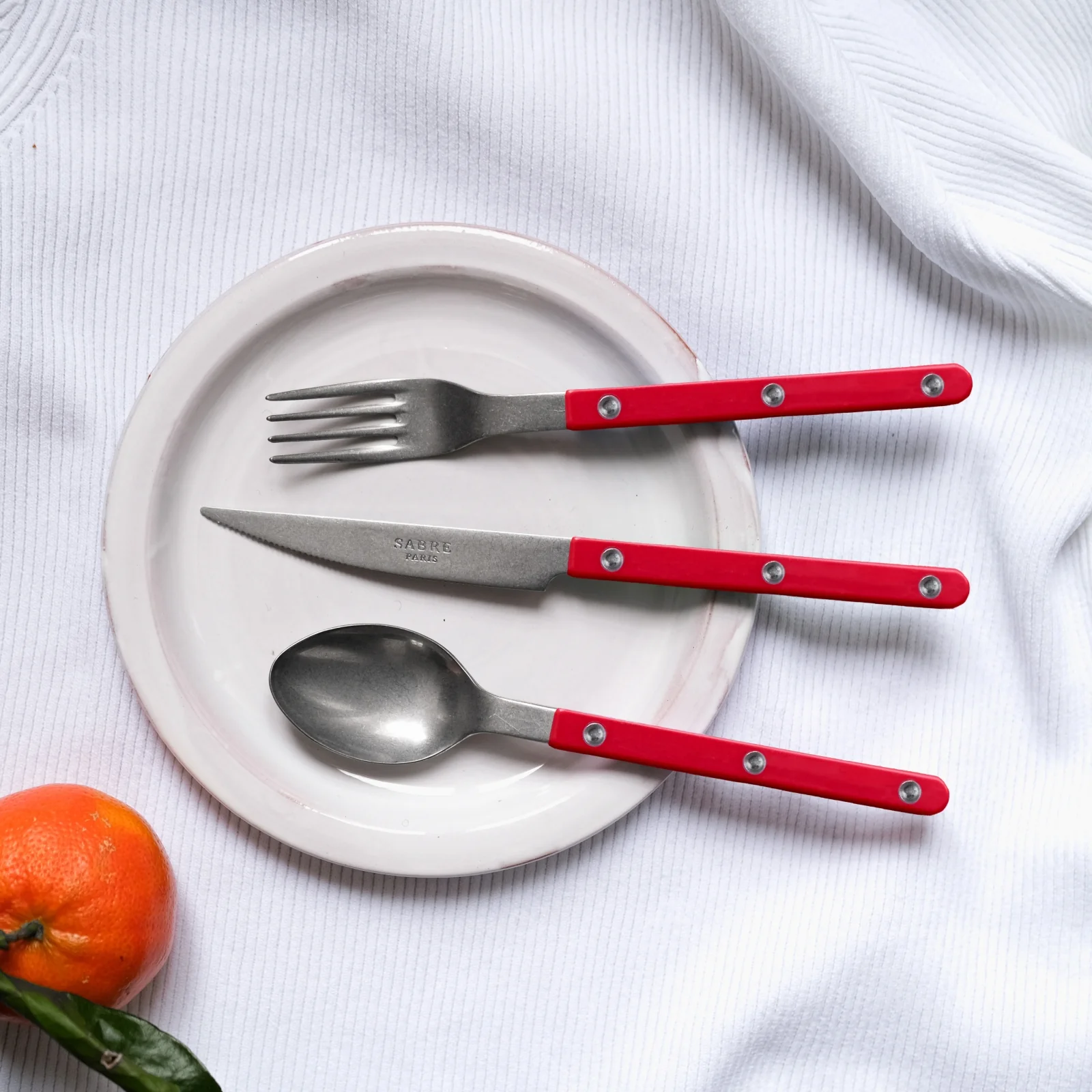 Bistrot Vintage Solid, Red - Dessert knife - Image 2