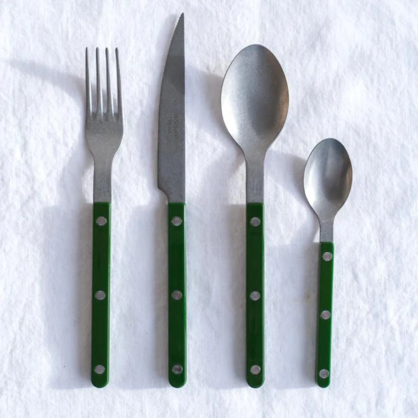 Bistrot Vintage Solid, Green - 24 pieces cutlery set - Image 4