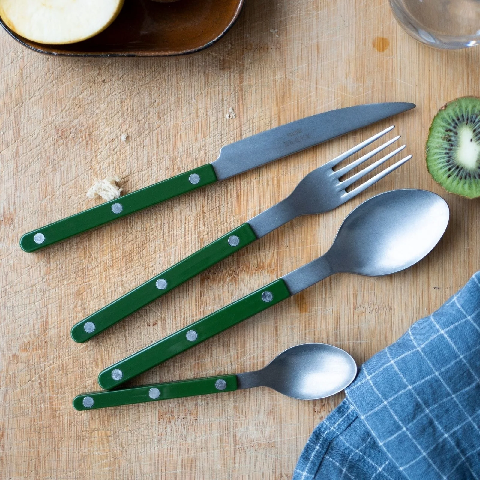 Bistrot Vintage Solid, Green - 48 pieces cutlery set - Image 2