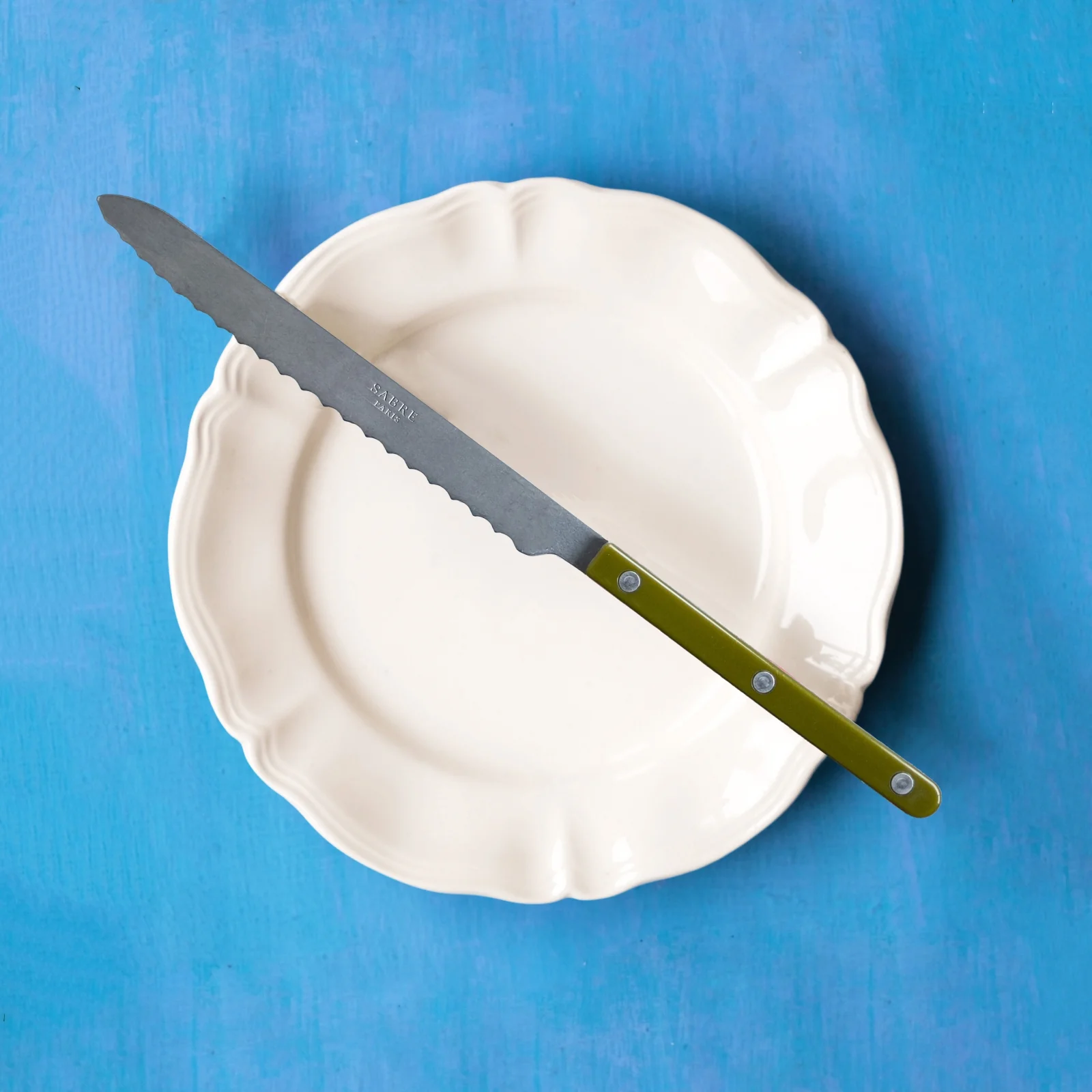 Bistrot Vintage Solid, Green fern - Bread knife - Image 2