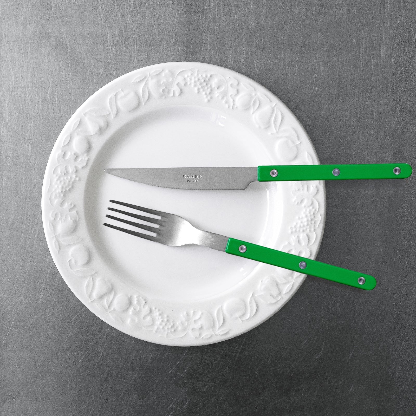 Bistrot Vintage Solid, Garden green - 48 pieces cutlery set - Image 3