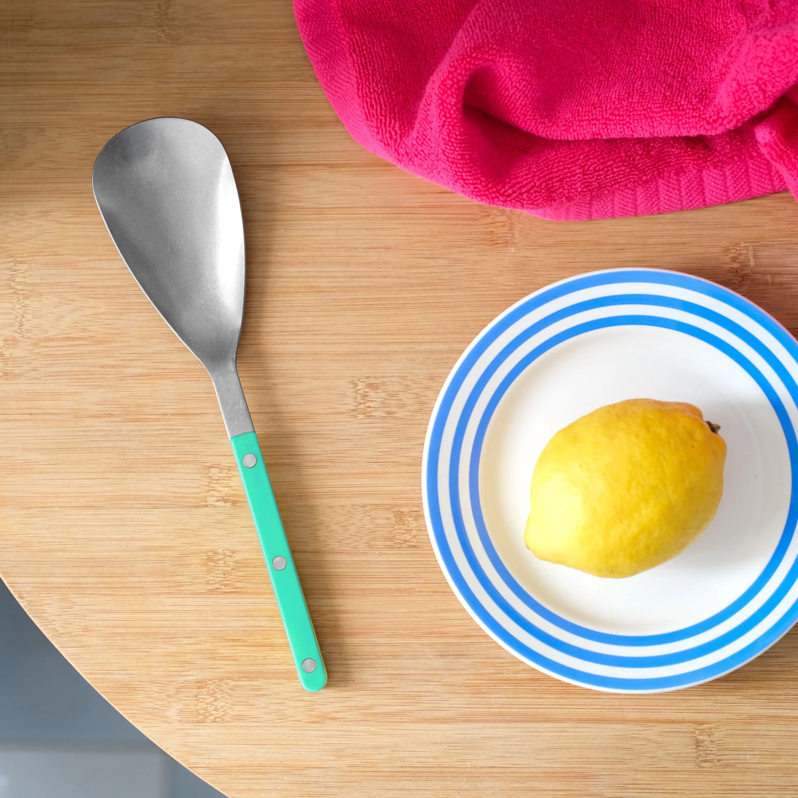 Bistrot Vintage Solid, Pastel green - Rice spoon - Image 2