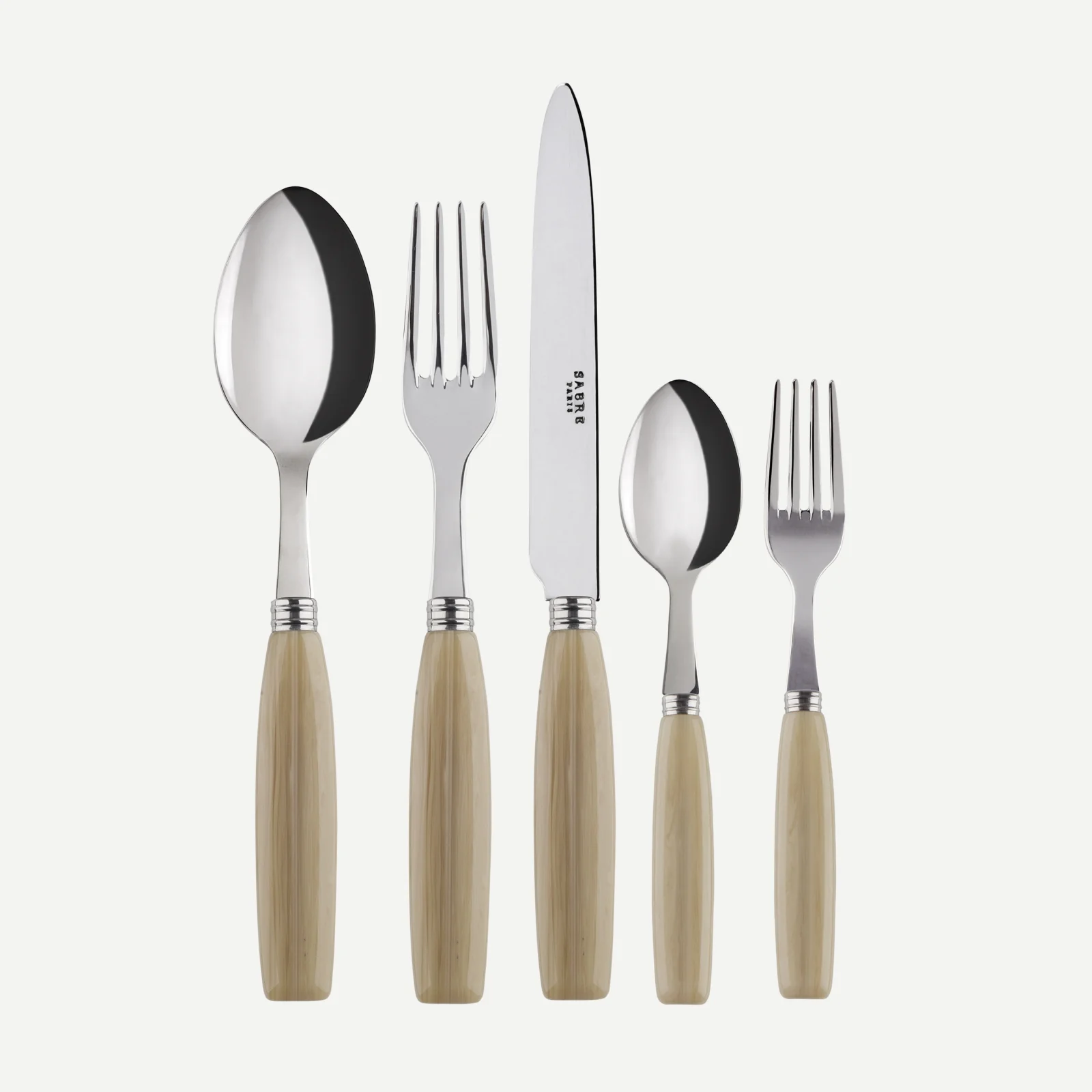 Djembe, Faux Horn - 5 pieces cutlery set