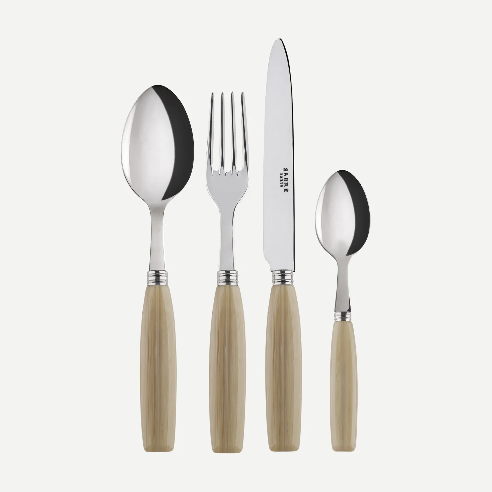 Djembe, Faux Horn - 4 pieces cutlery set