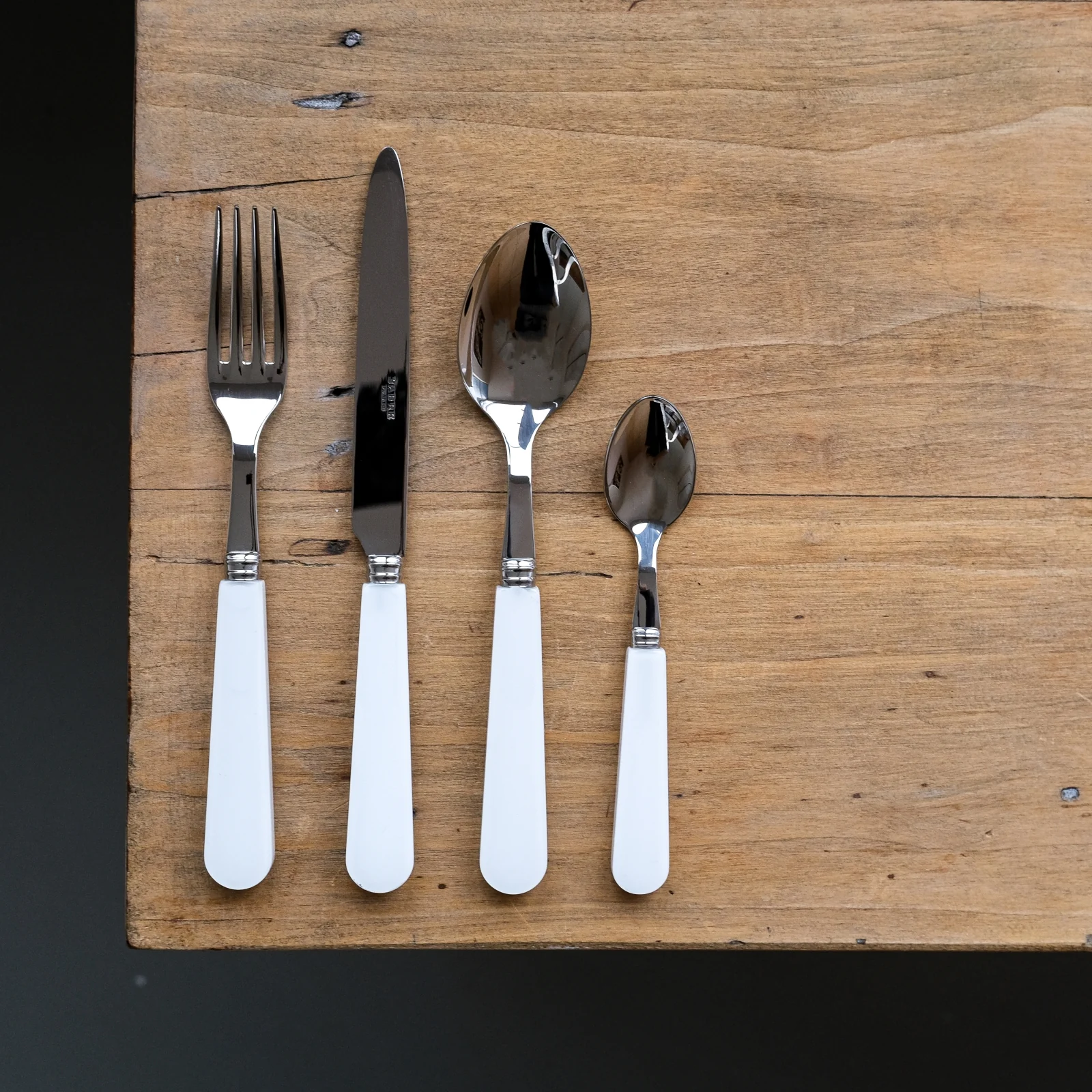 Duo, White - 24 pieces cutlery set - Image 2