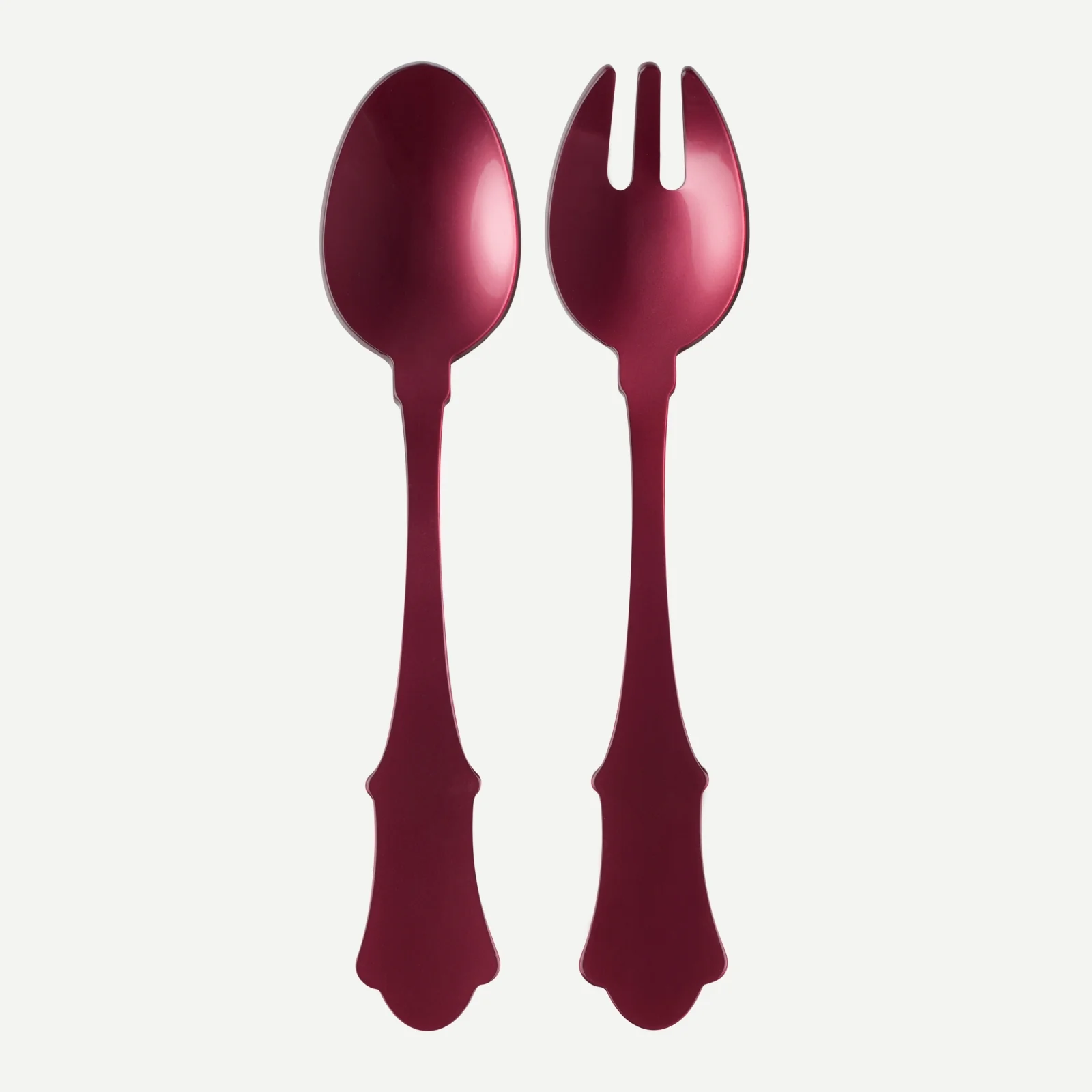 Honorine, Aubergine - Salad cutlery set