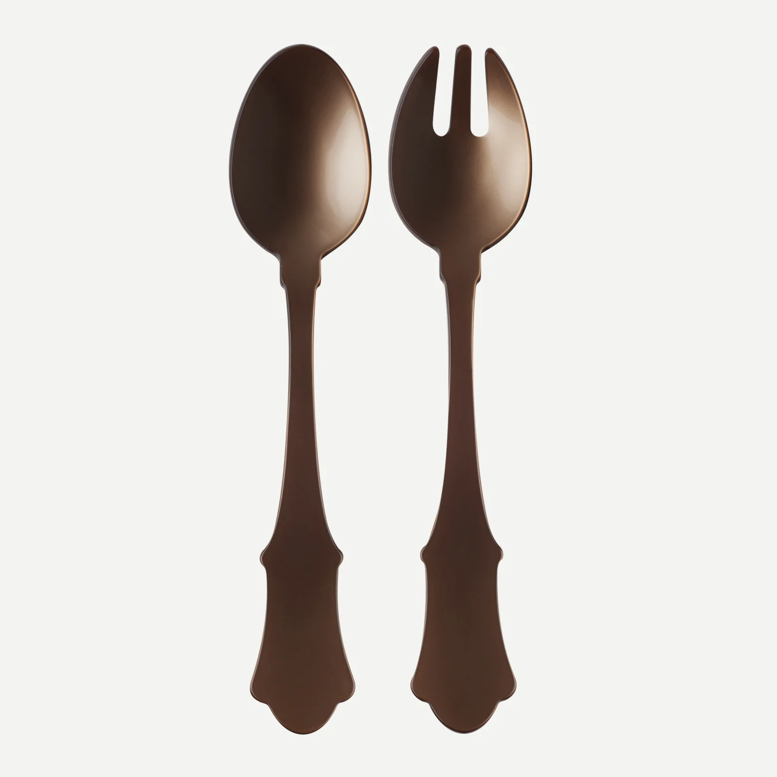 Honorine, Brown - Salad cutlery set