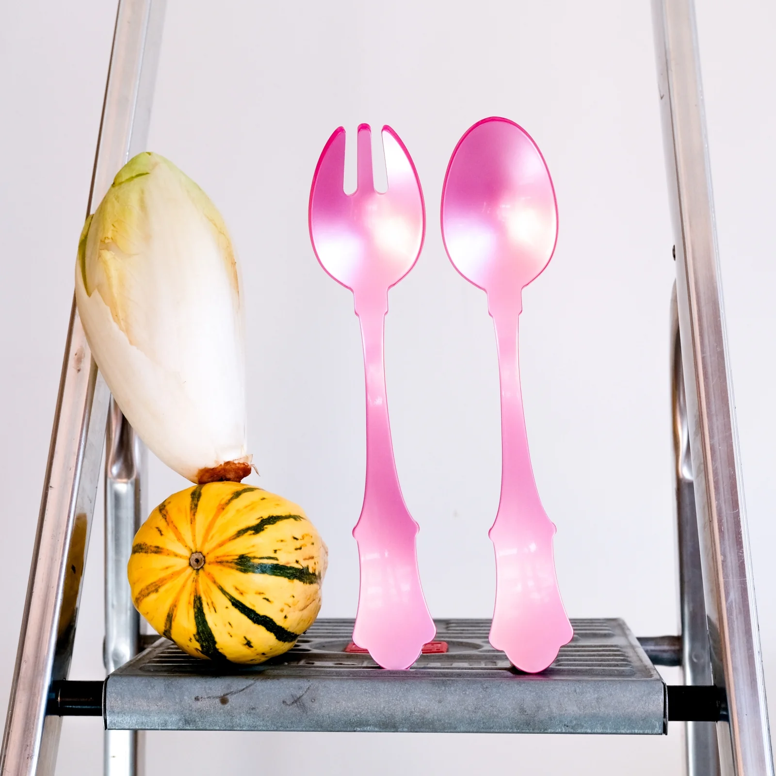 Honorine, Soft pink - Salad cutlery set - Image 2