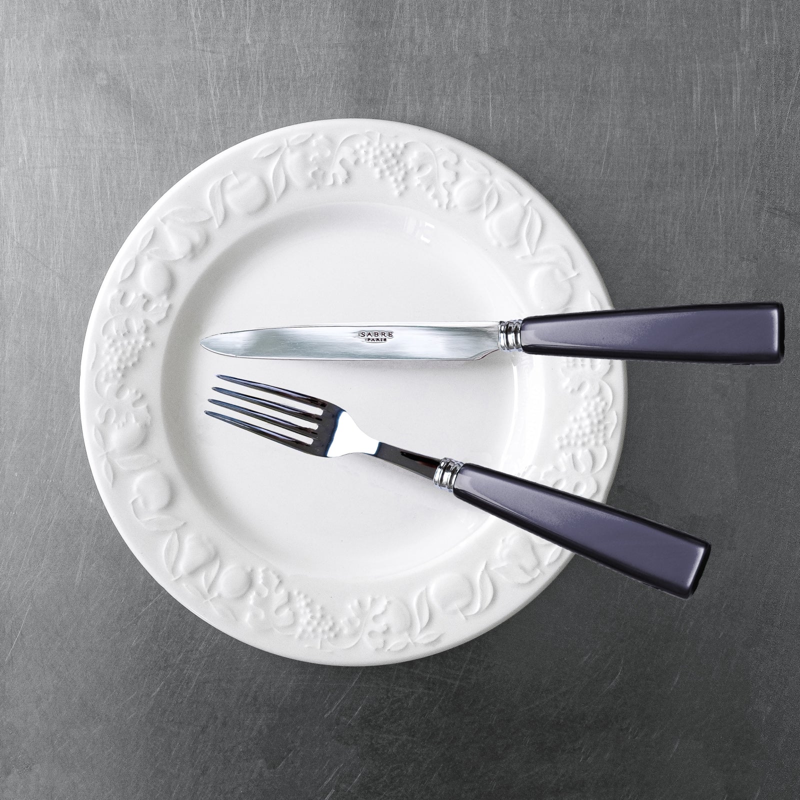 Icône, Dark grey - 5 pieces cutlery set - Image 5