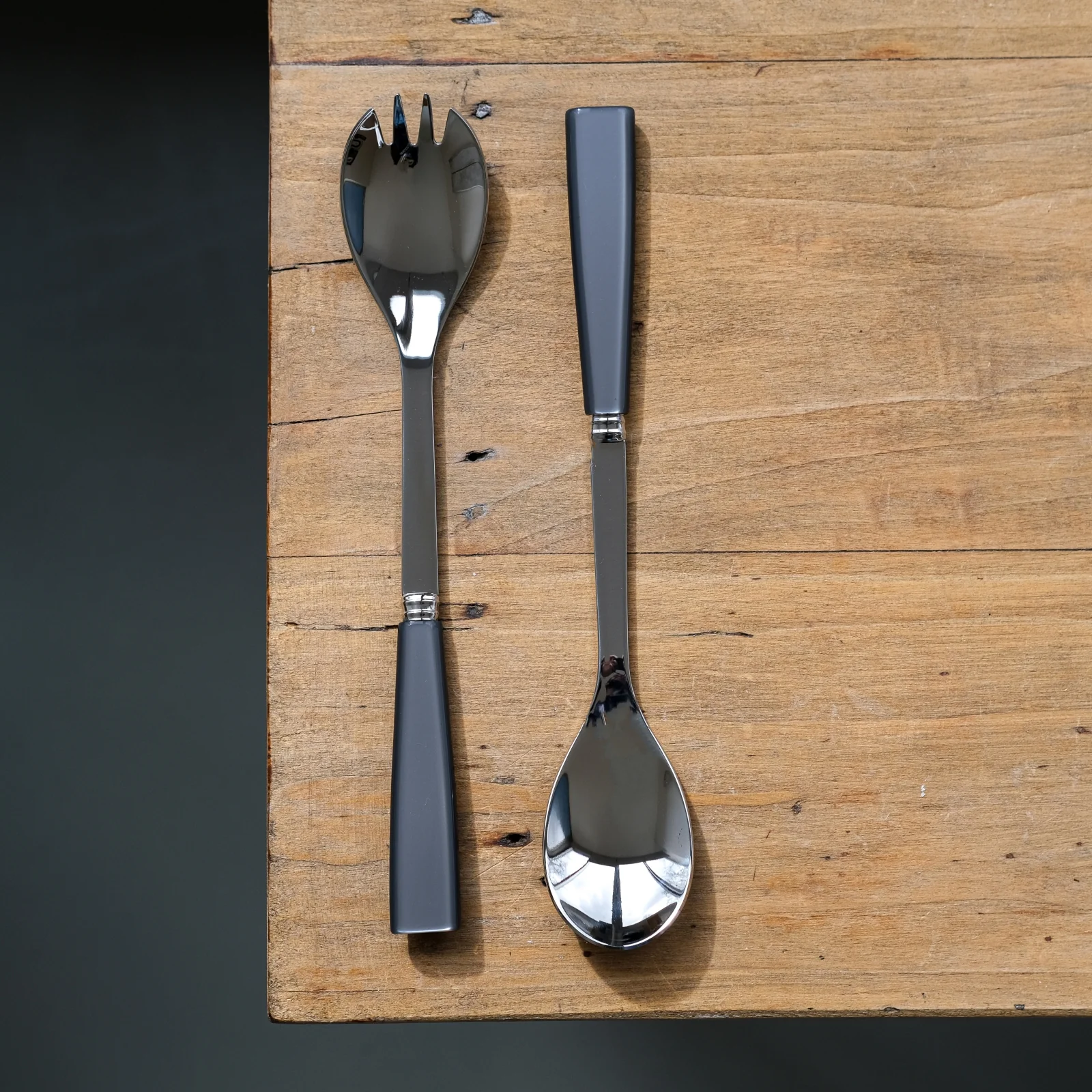 Icône, Dark grey - Salad cutlery set - Image 2