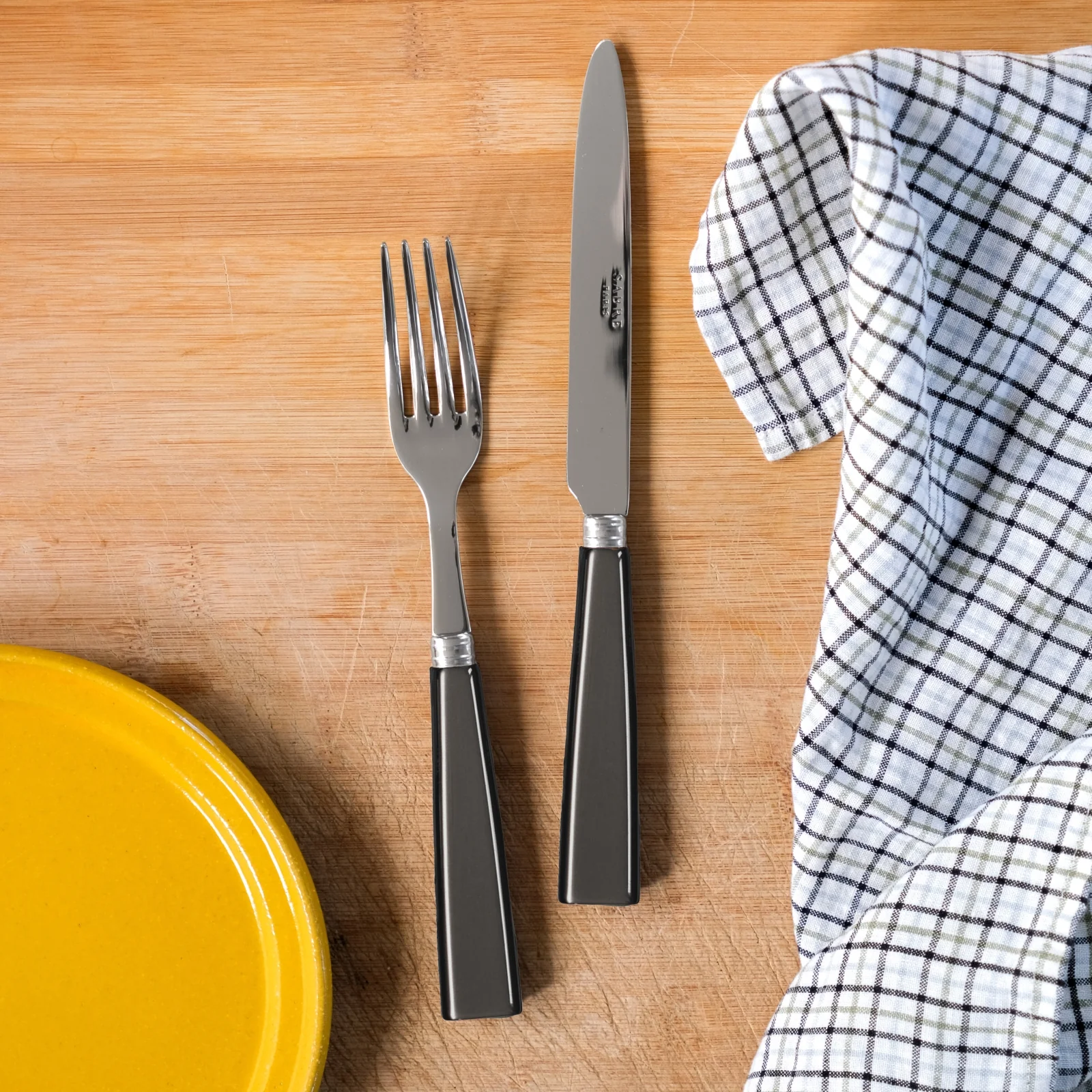 Icône, Dark grey - 24 pieces cutlery set - Image 3