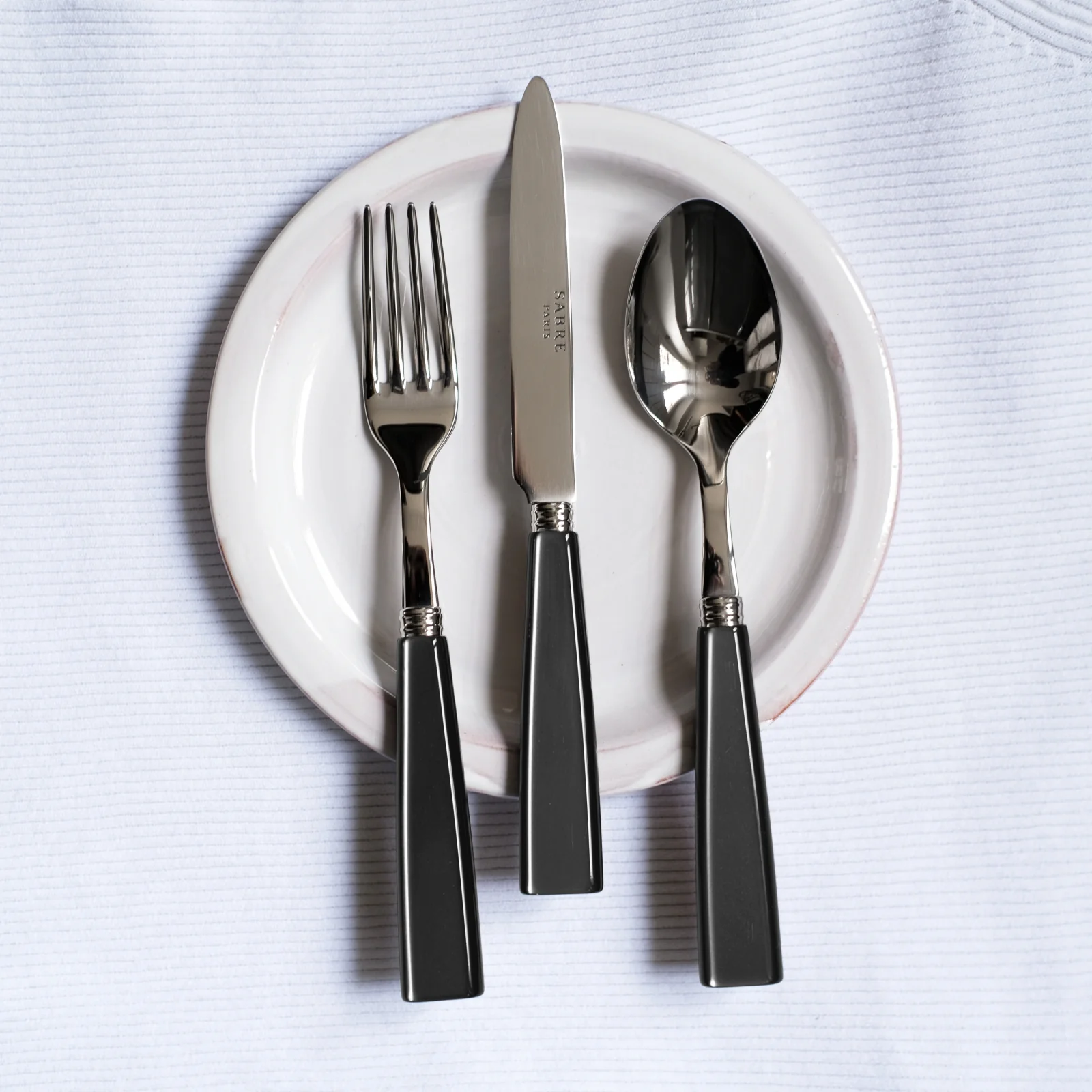Icône, Dark grey - Dessert spoon - Image 2