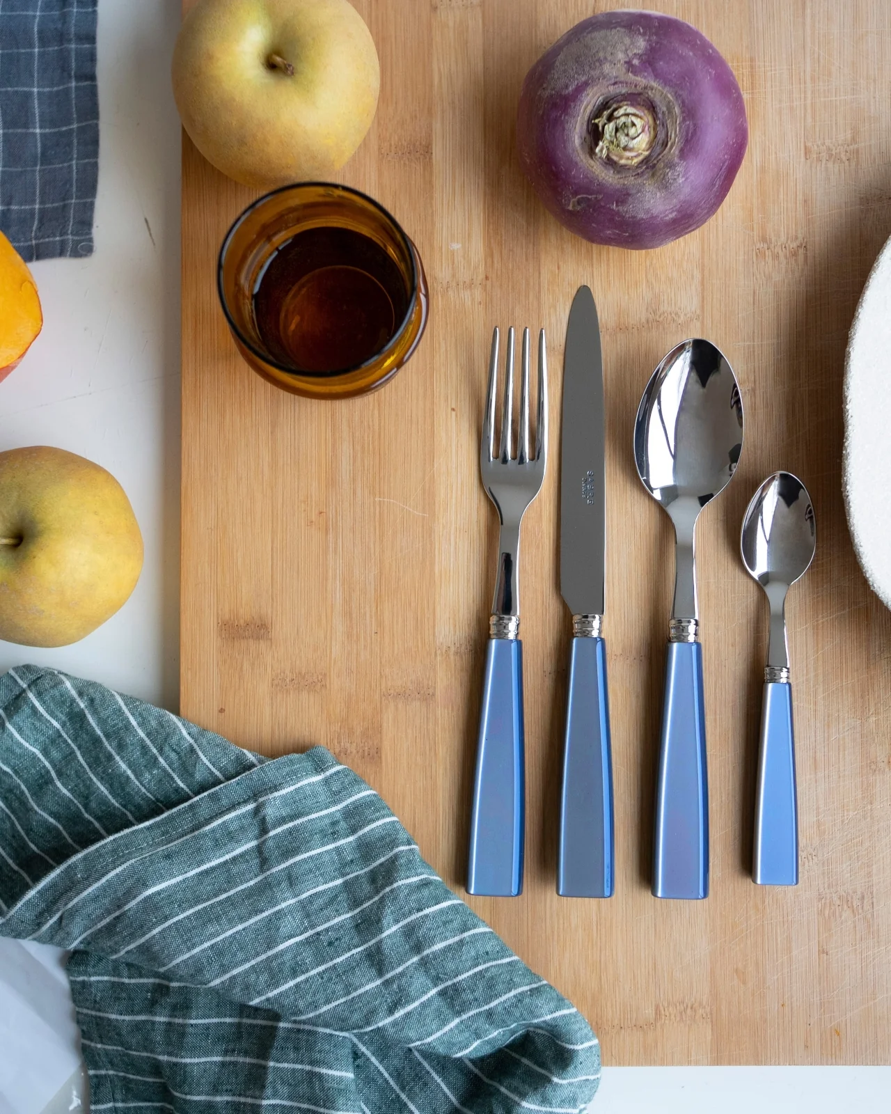Icône, Light blue - Dinner knife - Image 7