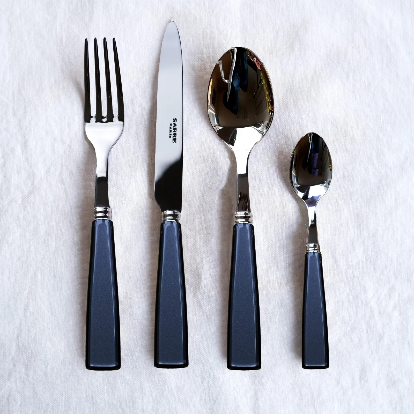 Icône, Steel blue - 4 pieces cutlery set - Image 5