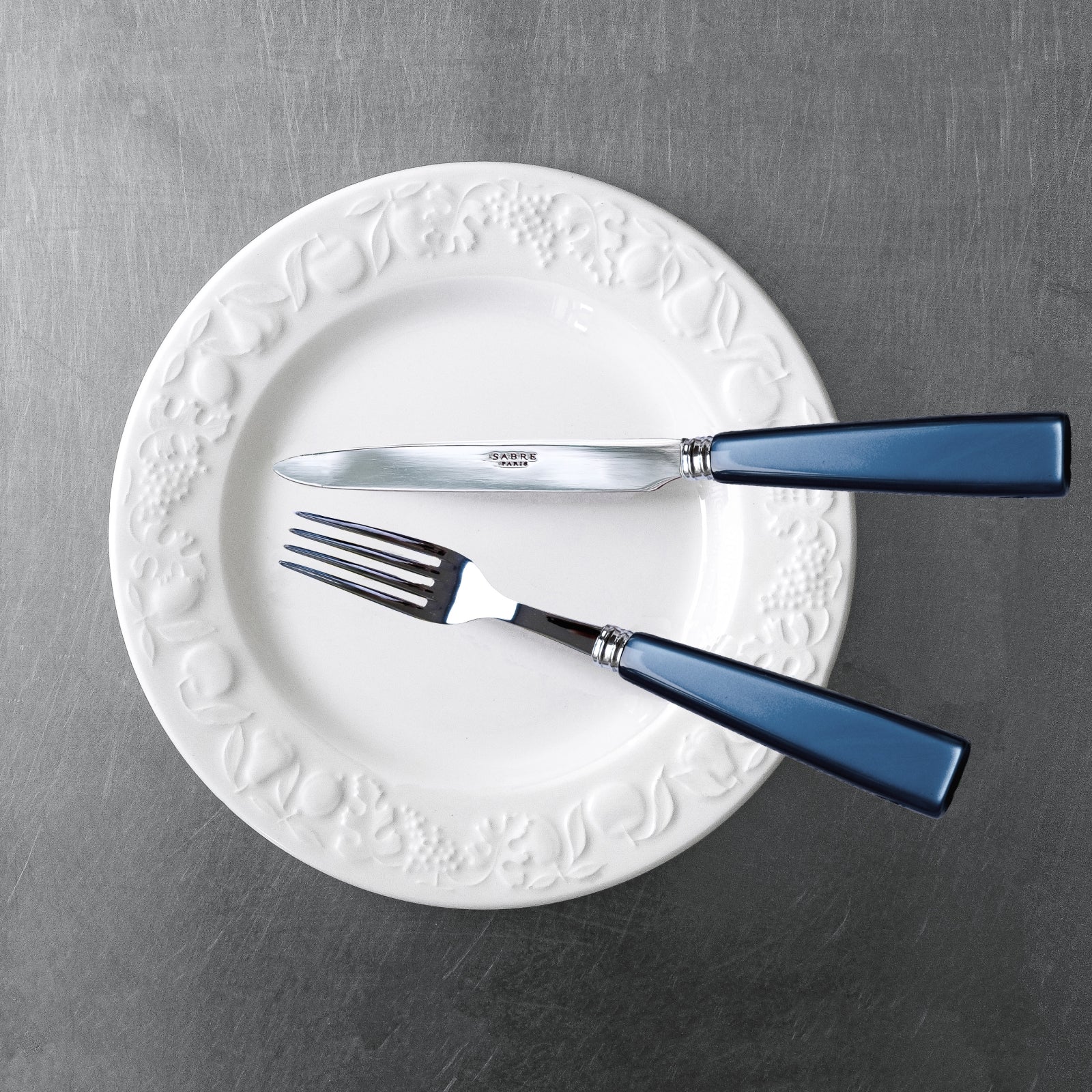 Icône, Steel blue - 5 pieces cutlery set - Image 4