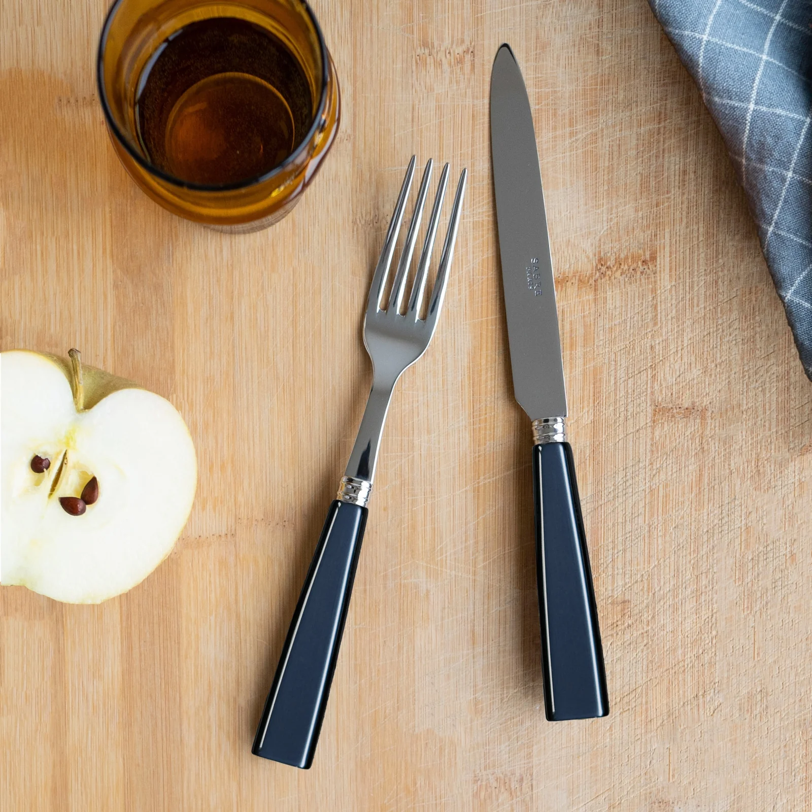 Icône, Steel blue - 5 pieces cutlery set - Image 6