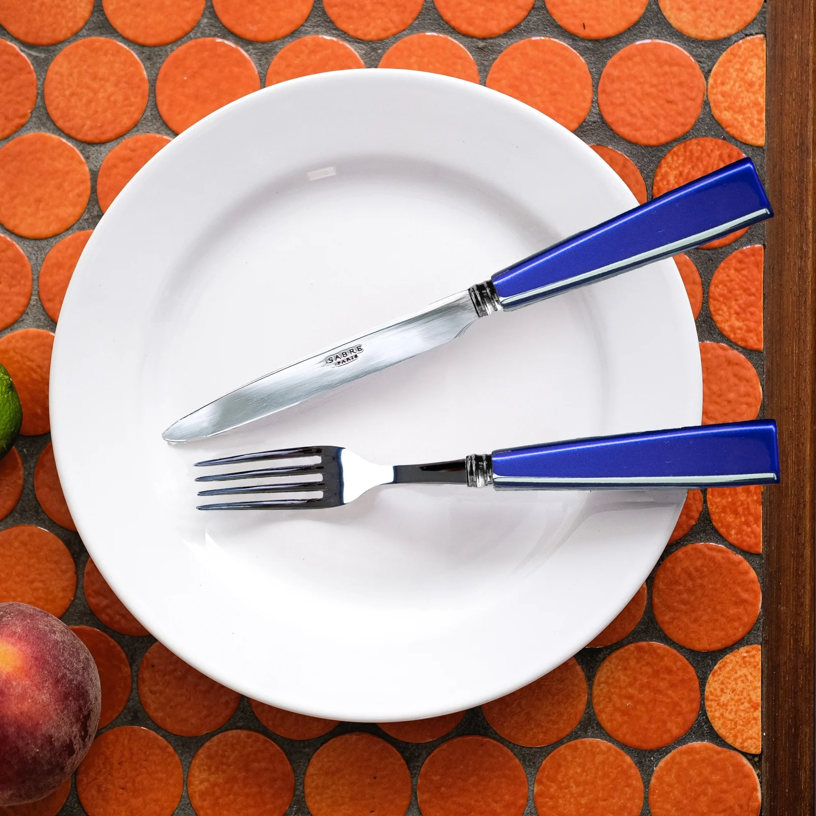 Icône, Lapis blue - 5 pieces cutlery set - Image 3