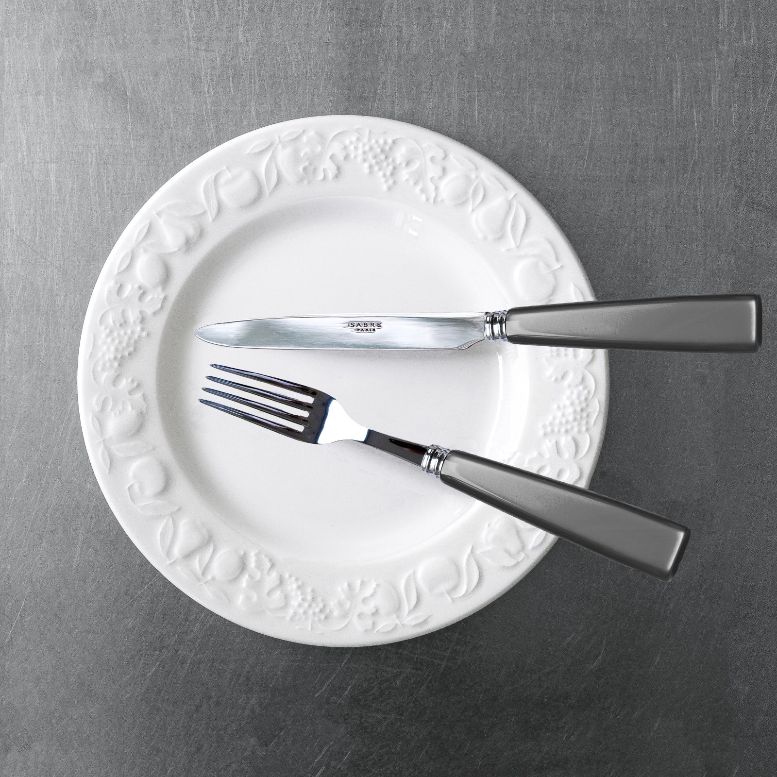 Icône, Grey - 5 pieces cutlery set - Image 3