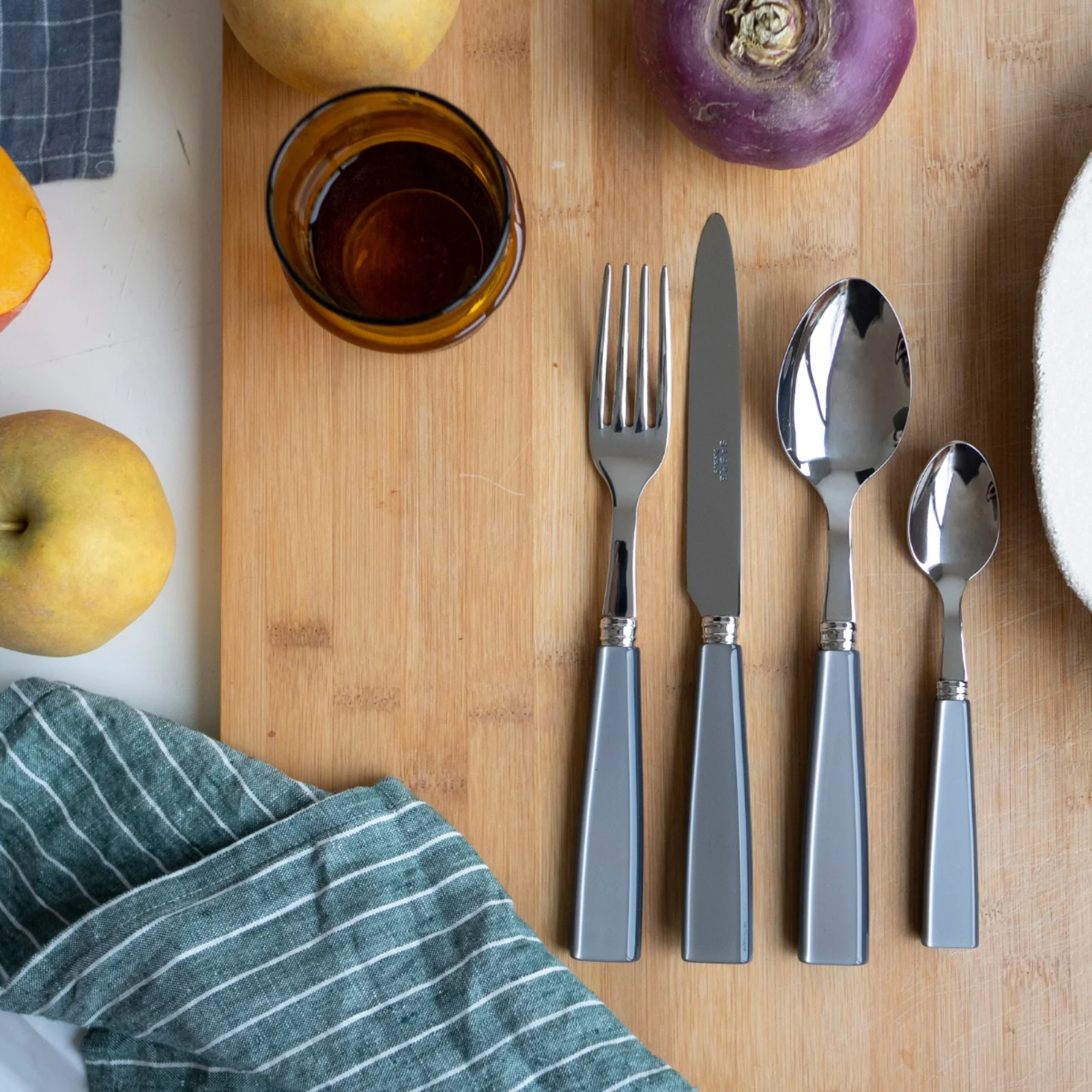 Icône, Grey - 48 pieces cutlery set - Image 2
