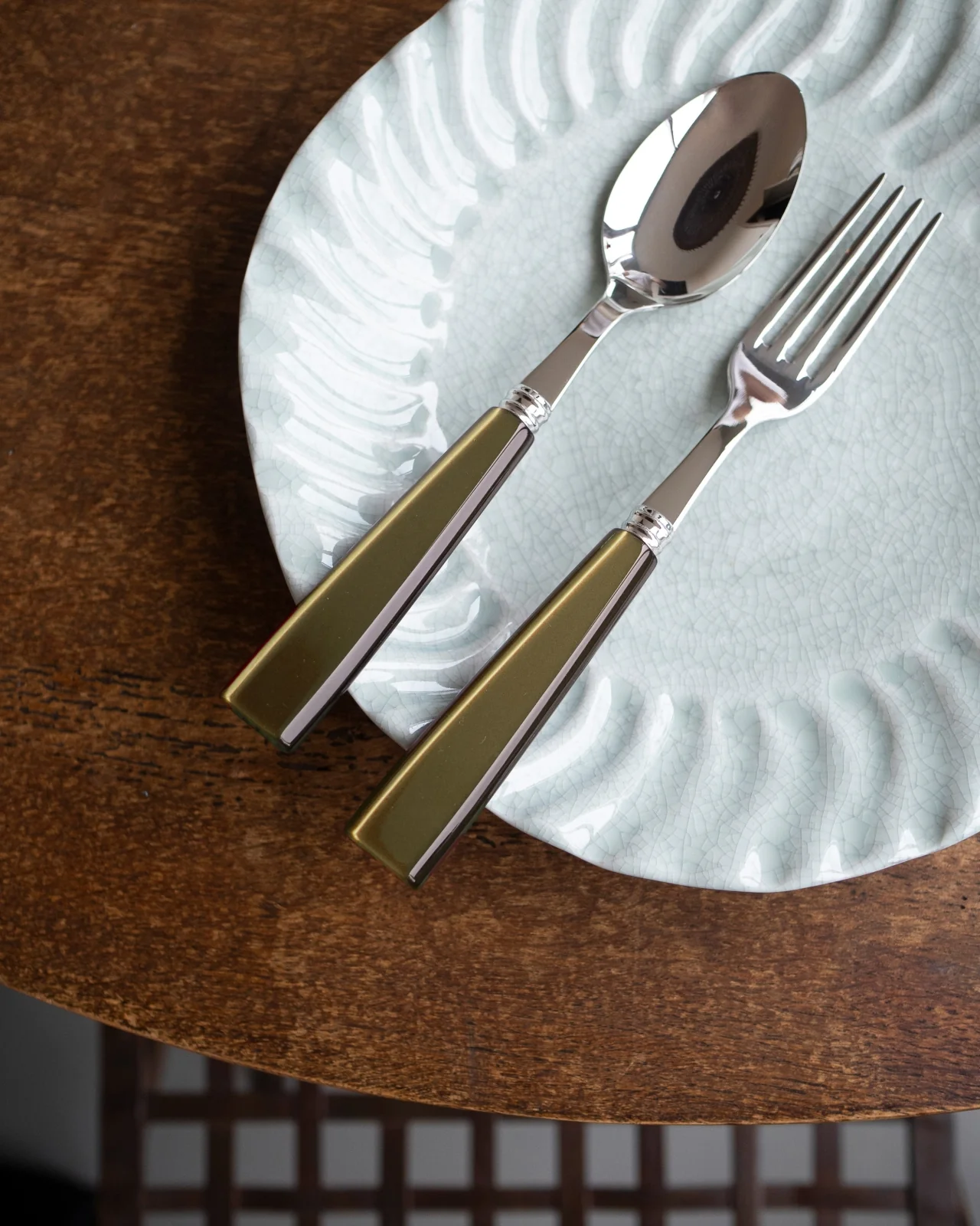 Icône, Olive - 24 pieces cutlery set - Image 4