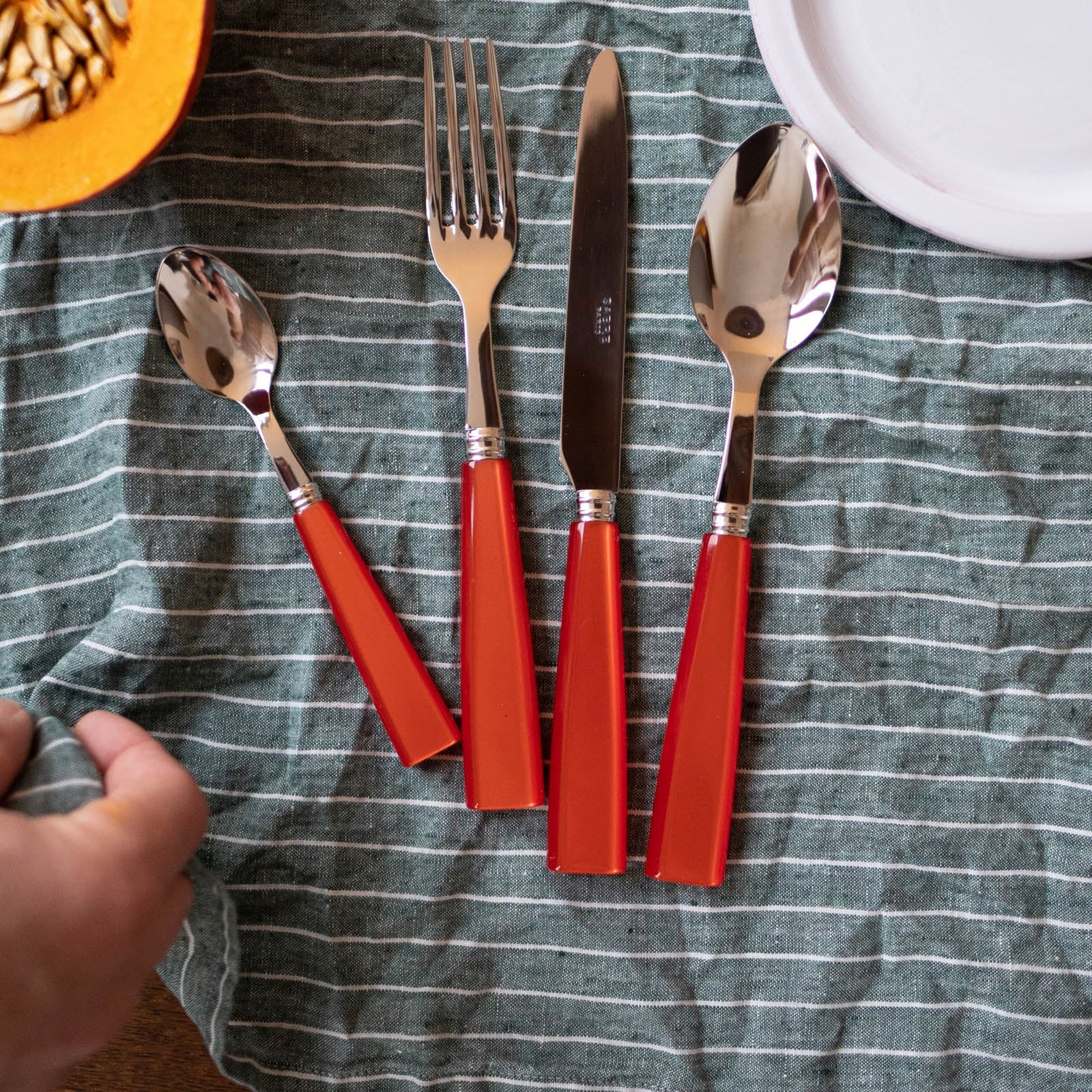 Icône, Orange - 5 pieces cutlery set - Image 2