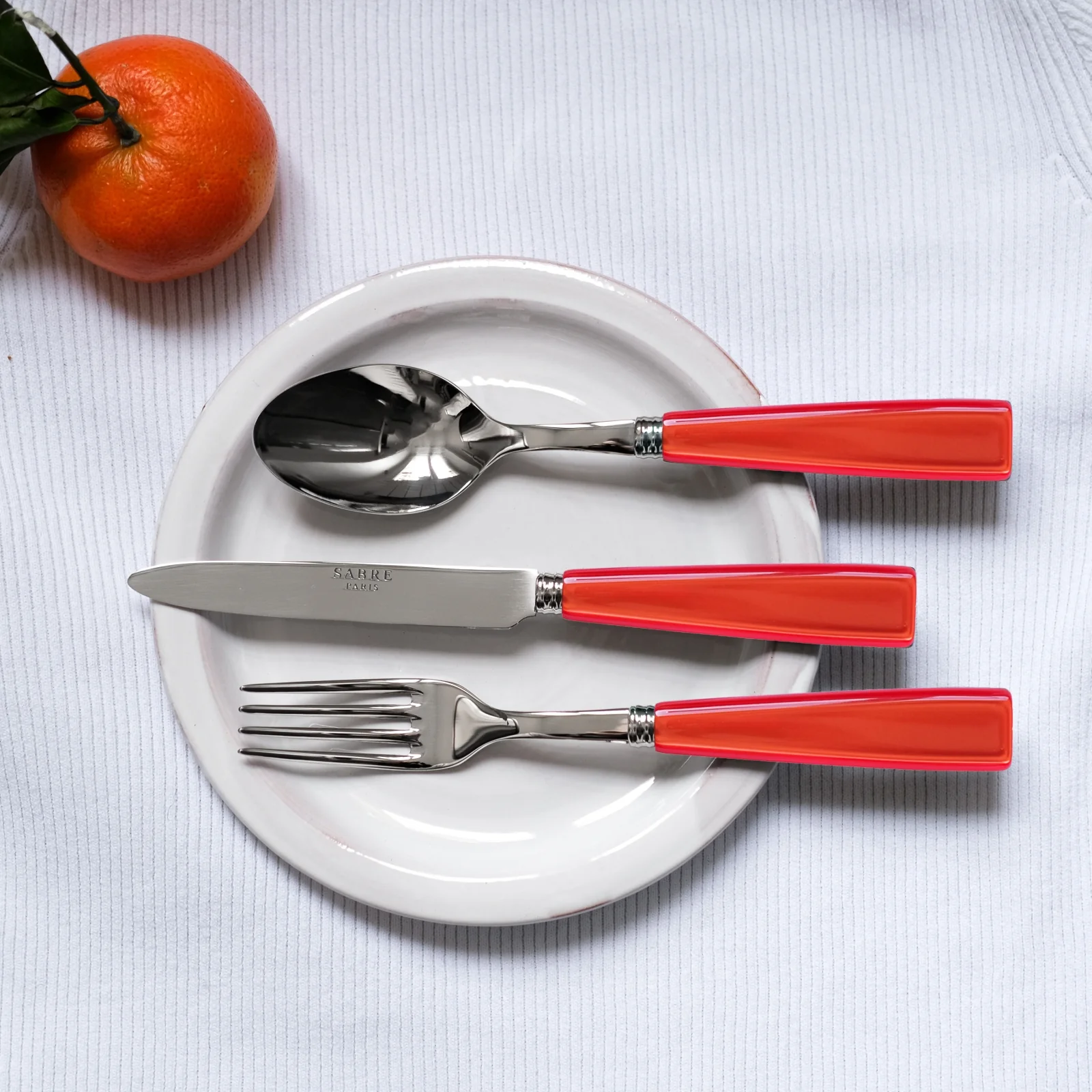 Icône, Orange - Salad fork - Image 2