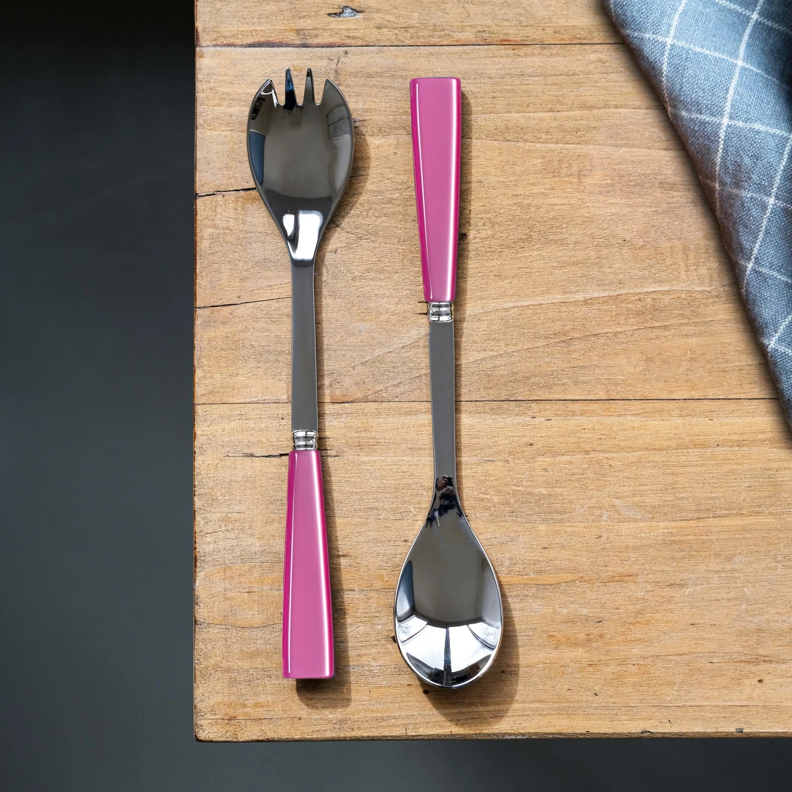Icône, Pink - Salad cutlery set - Image 2