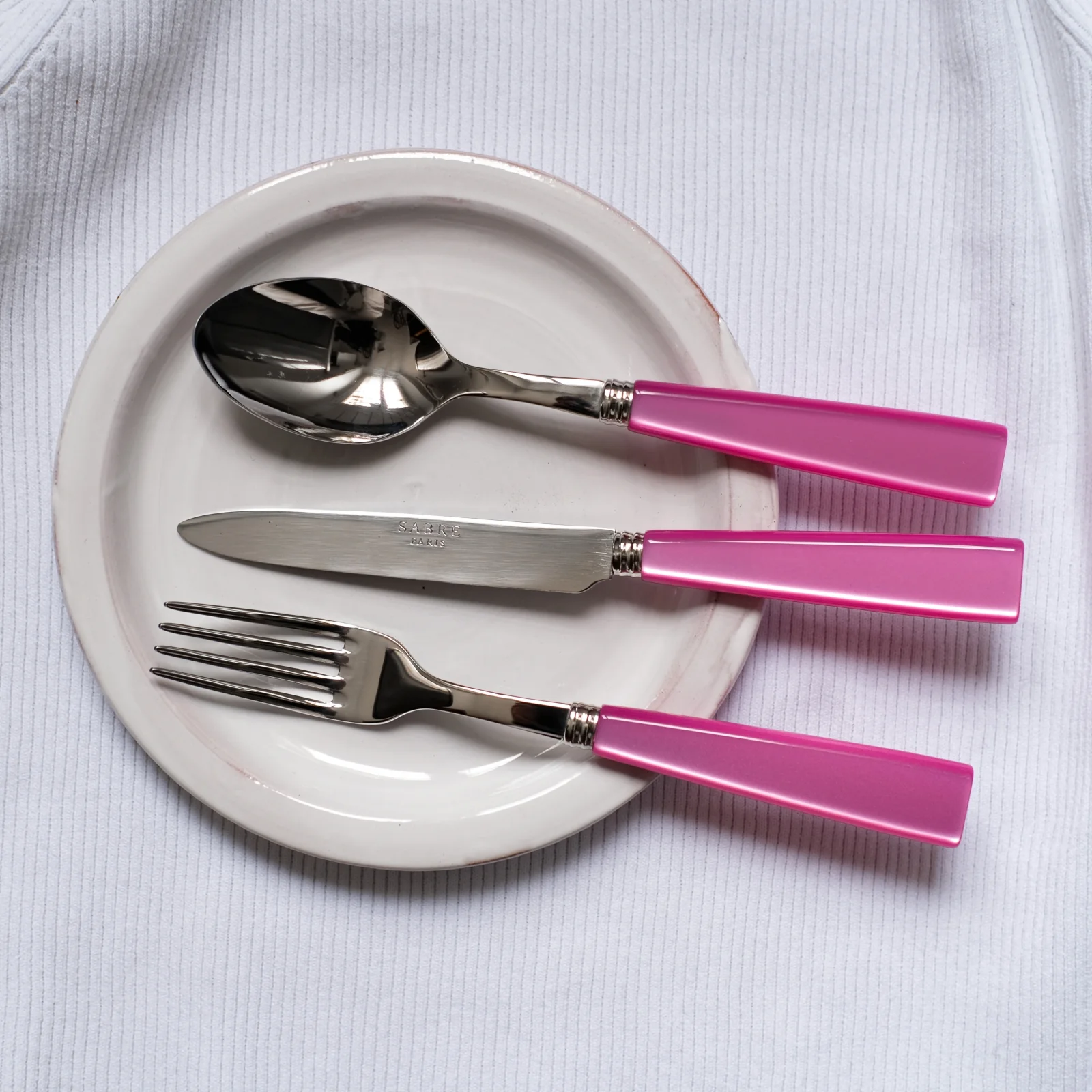 Icône, Pink - Dessert knife - Image 2