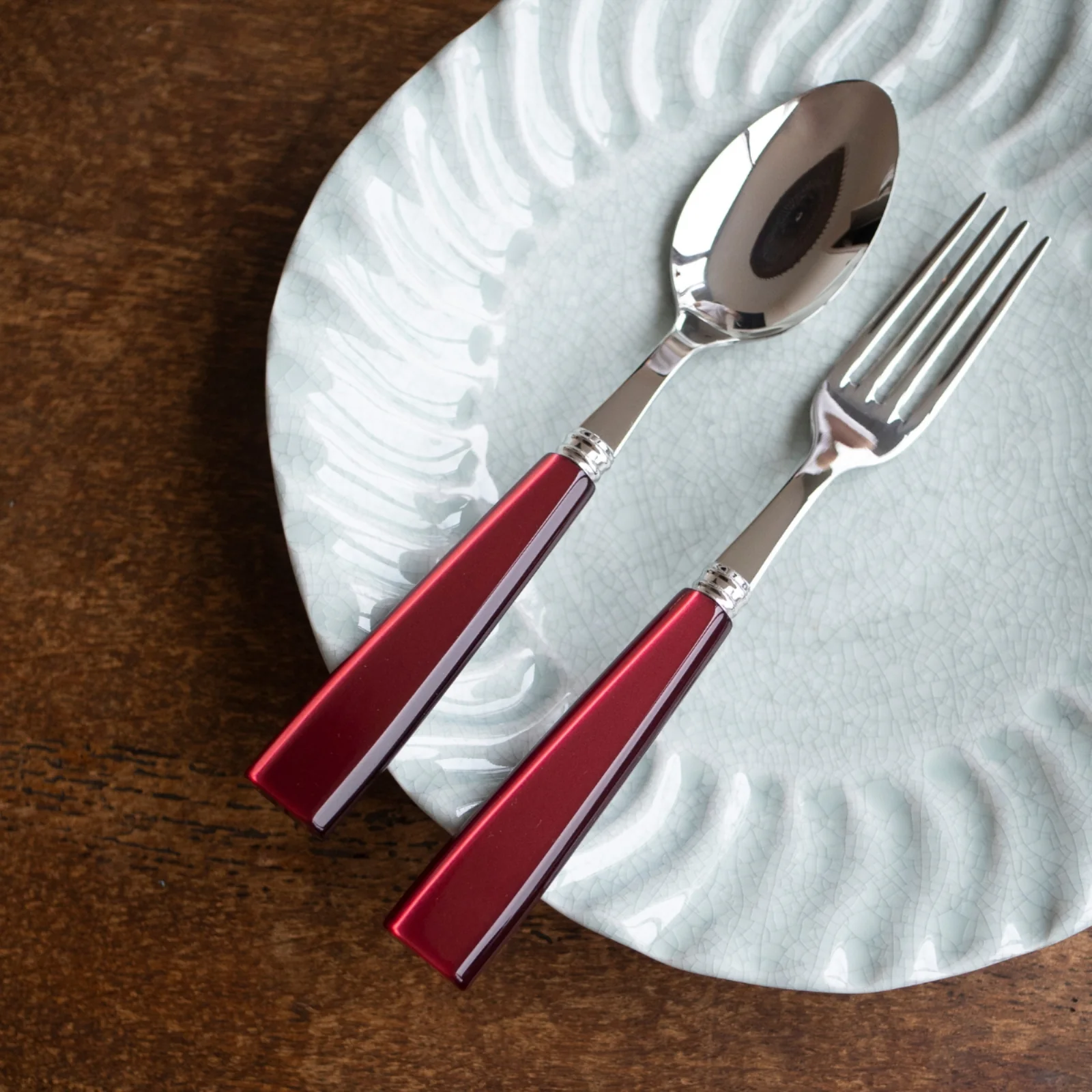 Icône, Red - 48 pieces cutlery set - Image 2